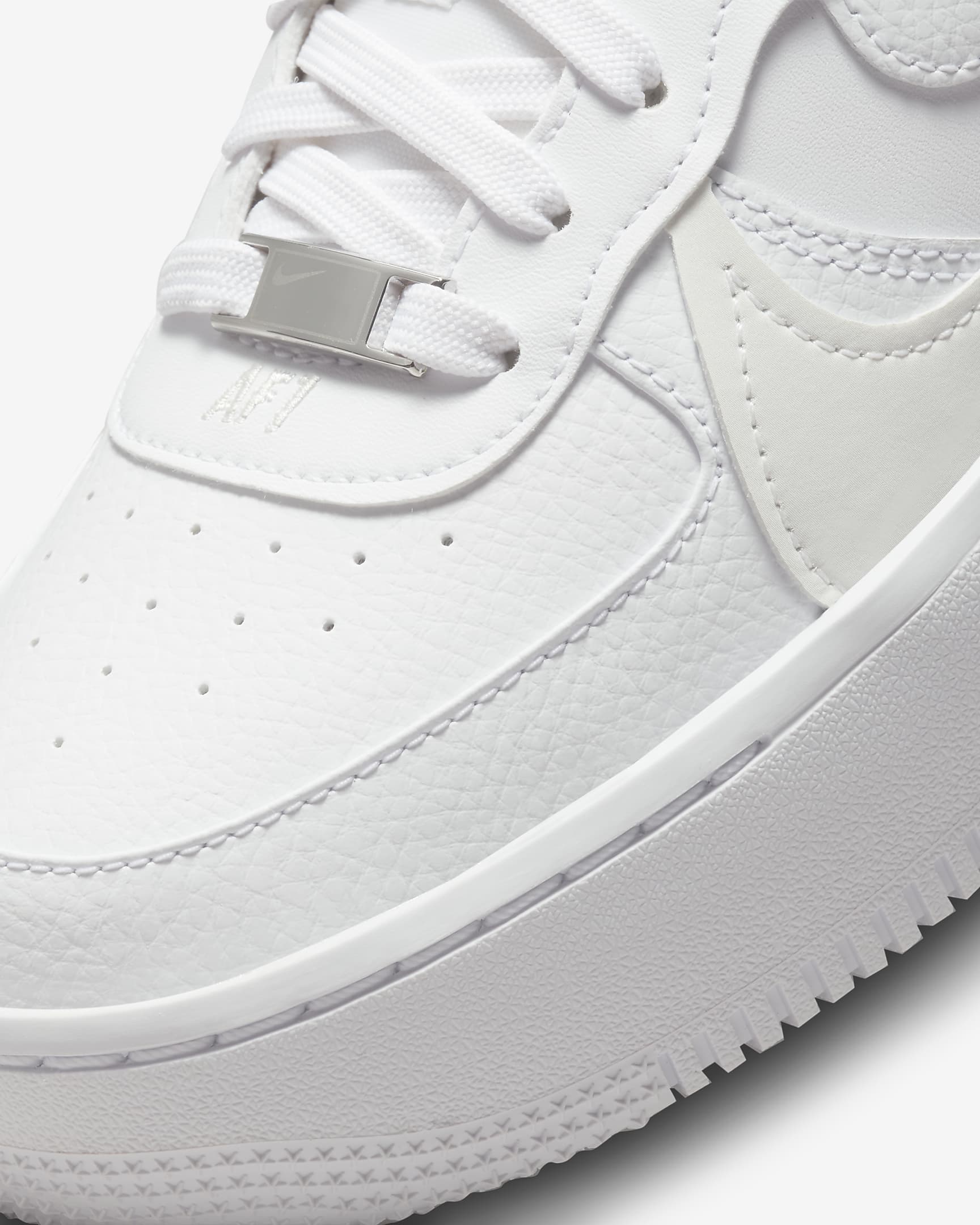 Tenis para mujer Nike Air Force 1 PLT.AF.ORM - Blanco/Blanco/Blanco/Blanco cumbre