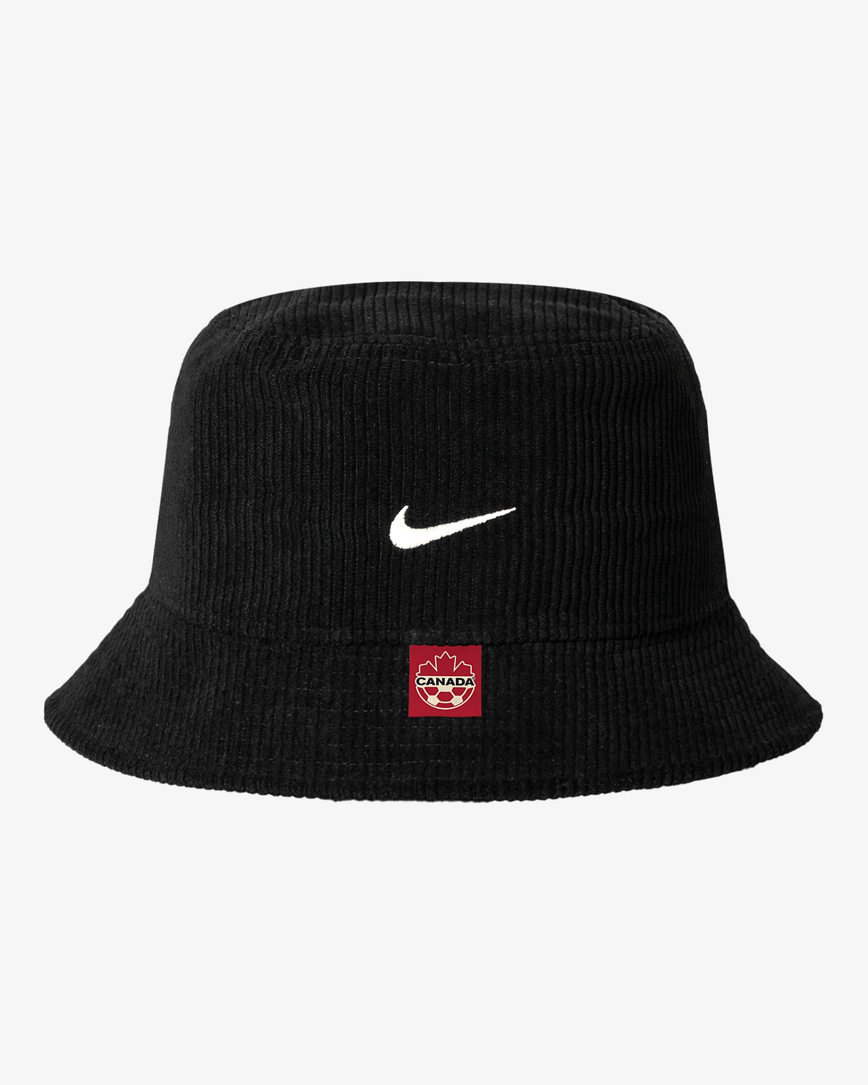 Gorro tipo pescador de fútbol Nike de pana Canada - Negro