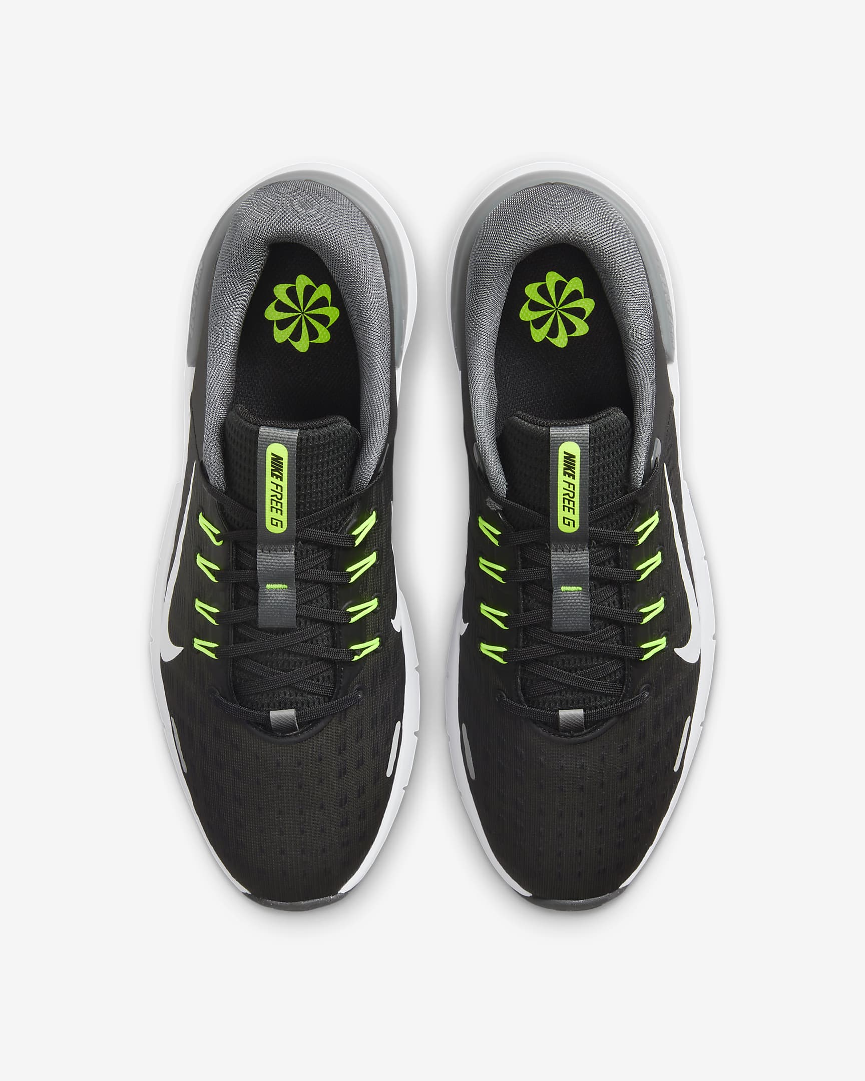 Nike Free Golf NN Golf Shoes (Wide) - Black/Iron Grey/Volt/White