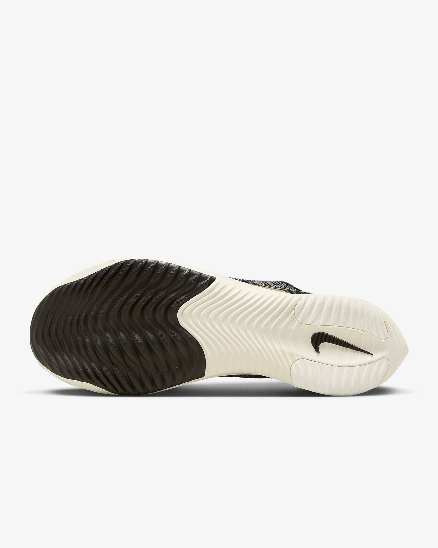 Nike Streakfly Road Racing Shoes - Black/White/Sail/Metallic Gold Grain