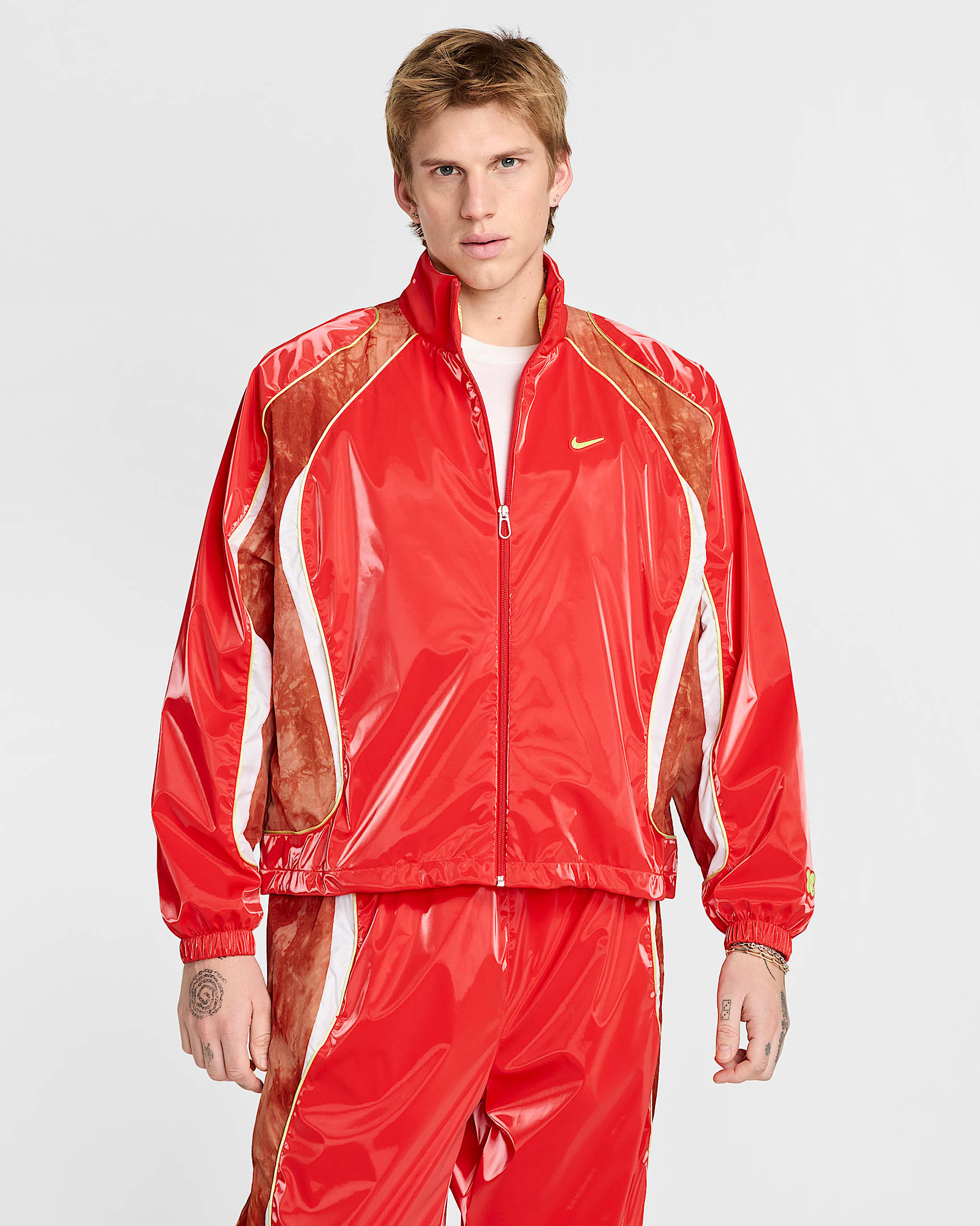 Nike Project F.R.O.G. Track jacket – Uomo - Light Crimson/Dark Russet/Bianco/Light Lemon Twist