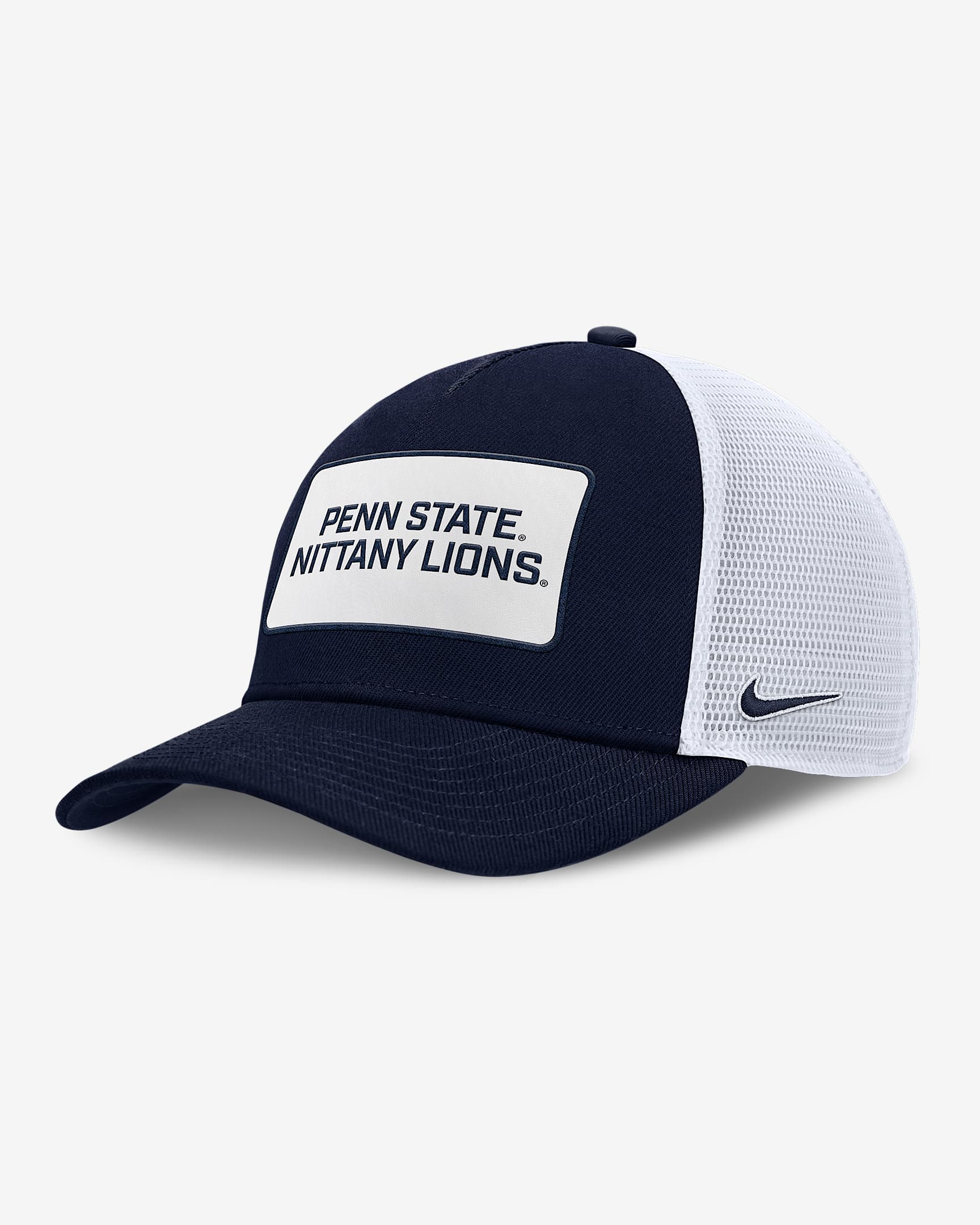 Penn State On-Field Rise Men's Nike College Trucker Adjustable Hat - College Navy