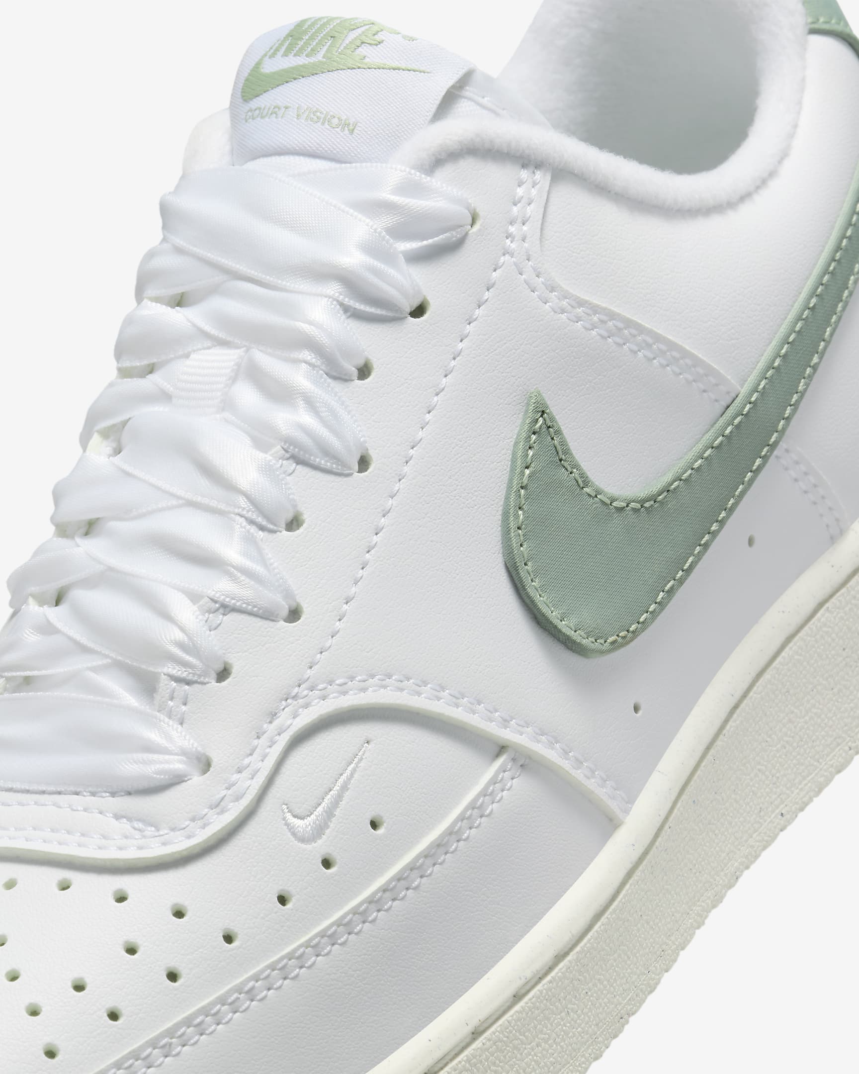 Nike Court Vision Low Next Nature Women's Shoes - White/Sail/Jade Horizon