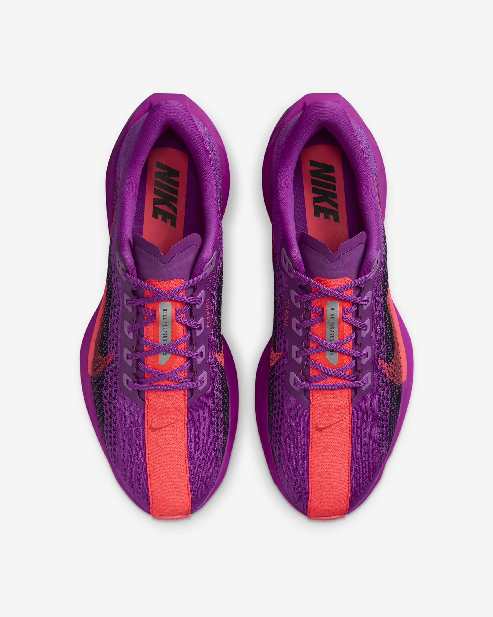 Nike Pegasus Plus Erkek Yol Koşu Ayakkabısı - Vivid Purple/Siyah/Hot Punch