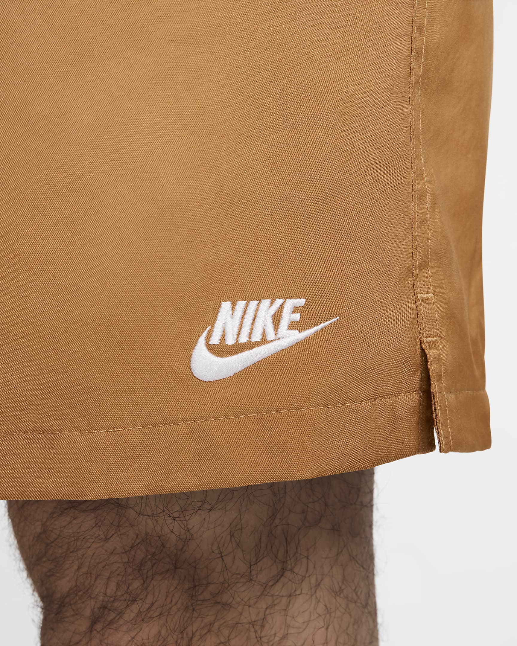 Shorts de tejido Woven Flow para hombre Nike Club - Lino/Blanco