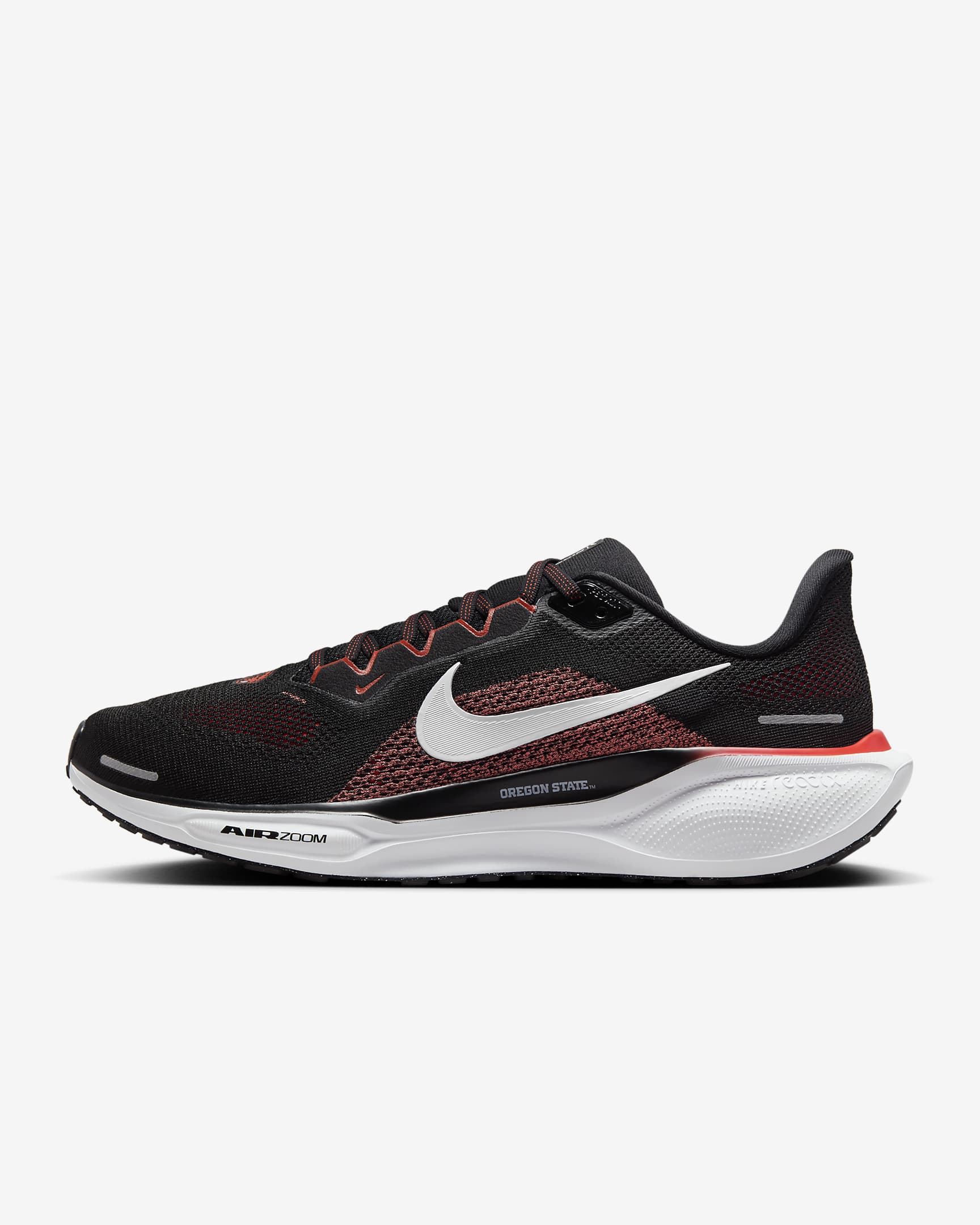 Oregon State Pegasus 41 Men's Nike College Road Running Shoes - Black/White/Team Orange/White