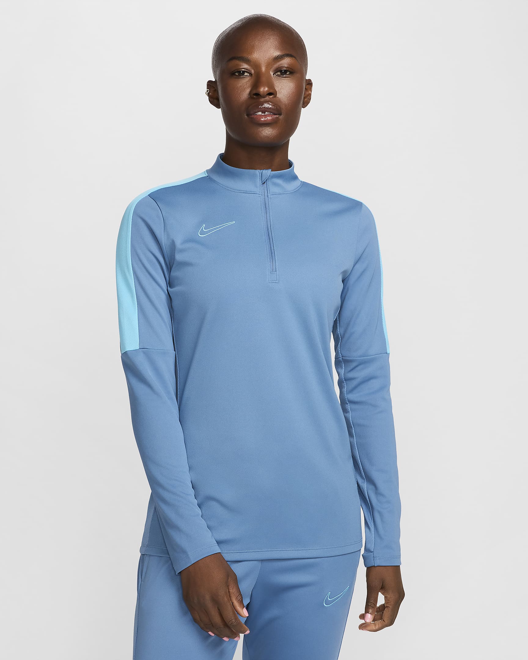 Nike Dri-FIT Academy Drill-Fußballoberteil für Damen - Aegean Storm/Baltic Blue/Baltic Blue