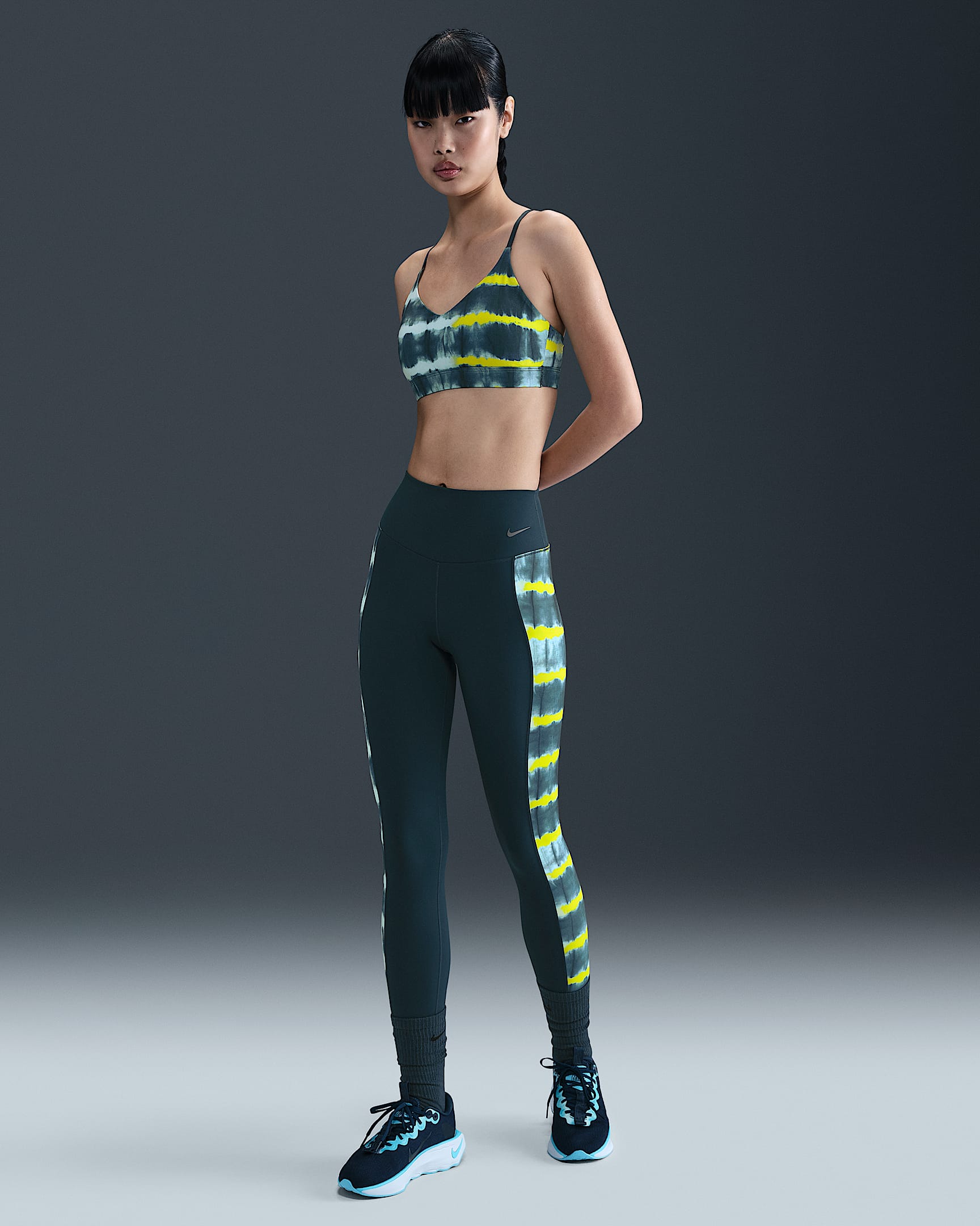 Nike x NorBlack NorWhite Women's High-Waisted 7/8 Printed Leggings - Armory Navy