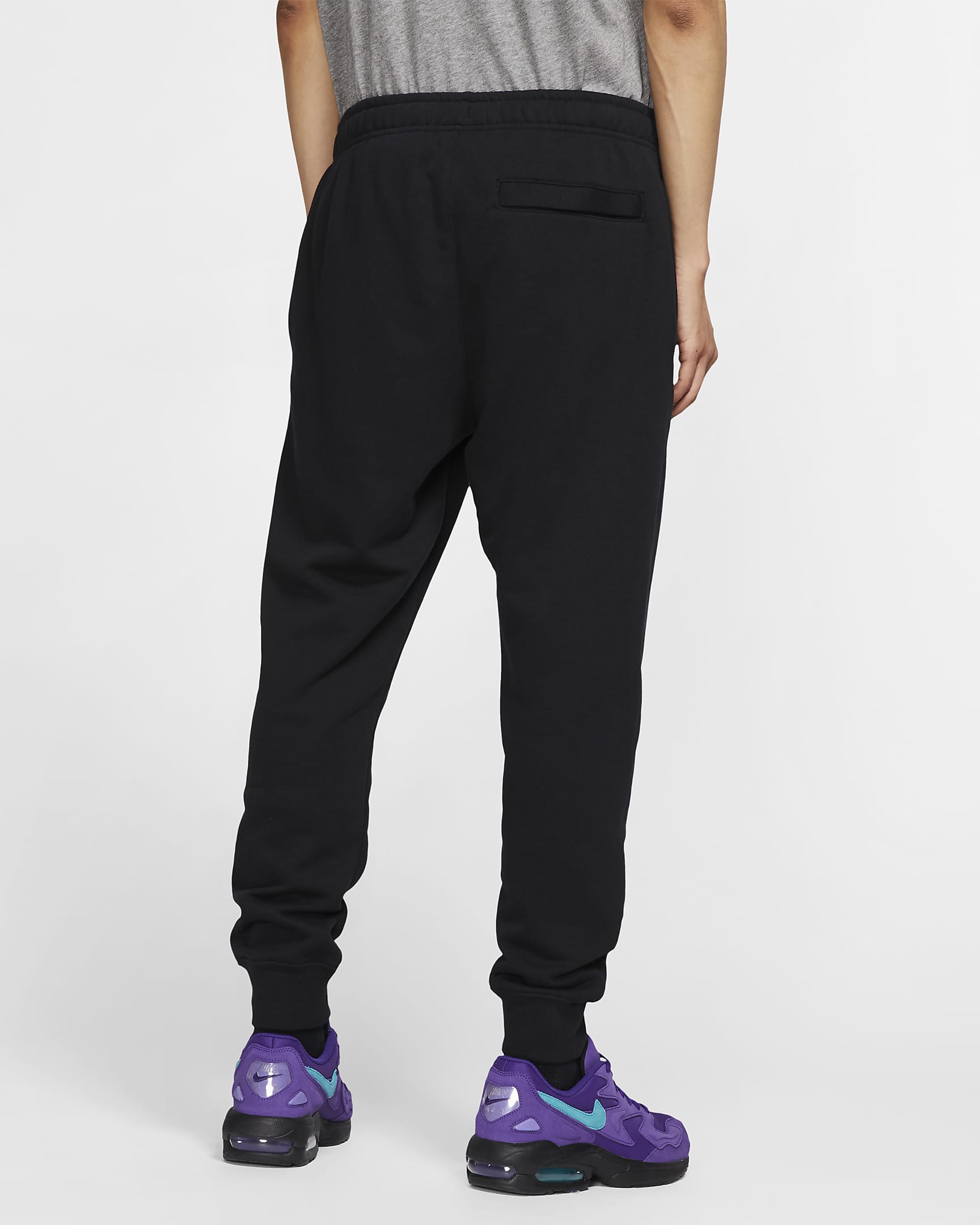 Nike Sportswear Club-joggers til mænd - sort/sort/hvid