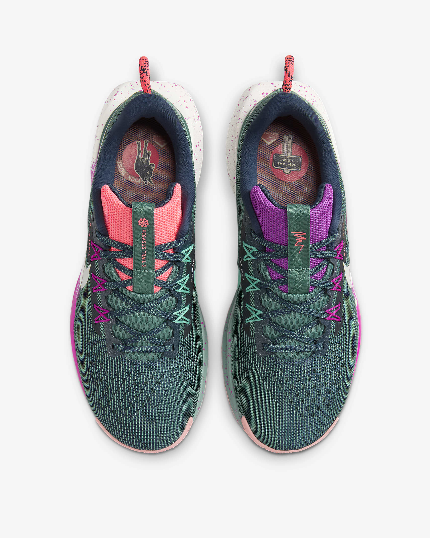 Nike Pegasus Trail 5 Women's Trail Running Shoes - Armory Navy/Vivid Grape/Green Frost/Phantom