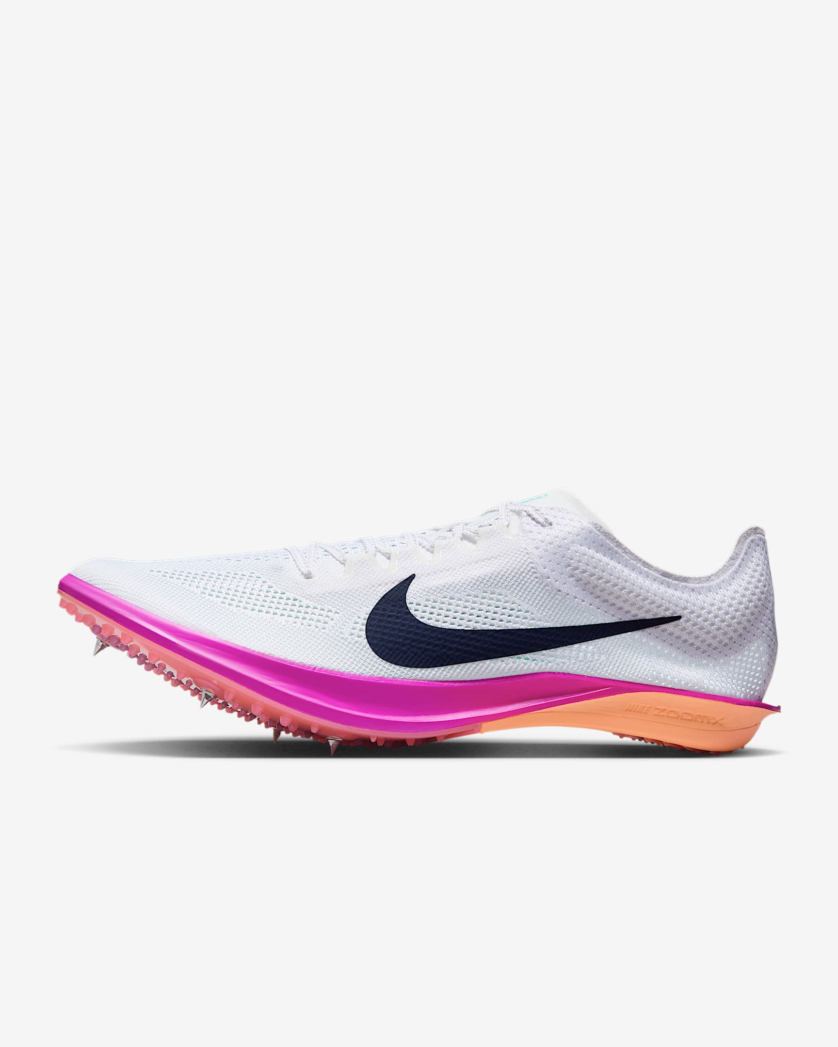 Nike Dragonfly 2 Athletics Distance Spikes - White/Hyper Turquoise/Fire Pink/Obsidian