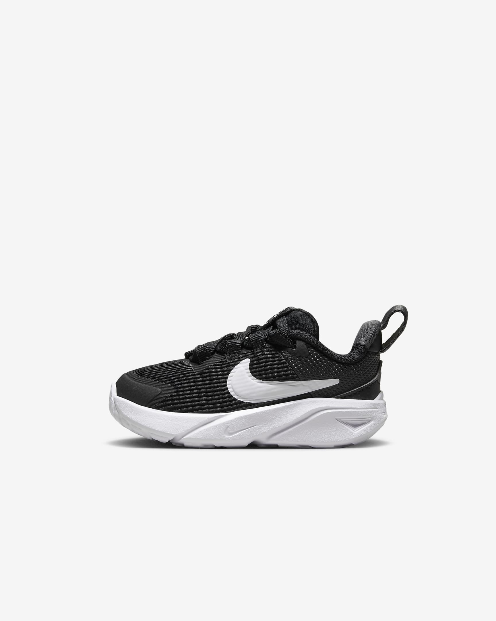 Nike Star Runner 4 cipő babáknak - Fekete/Anthracite/Fehér