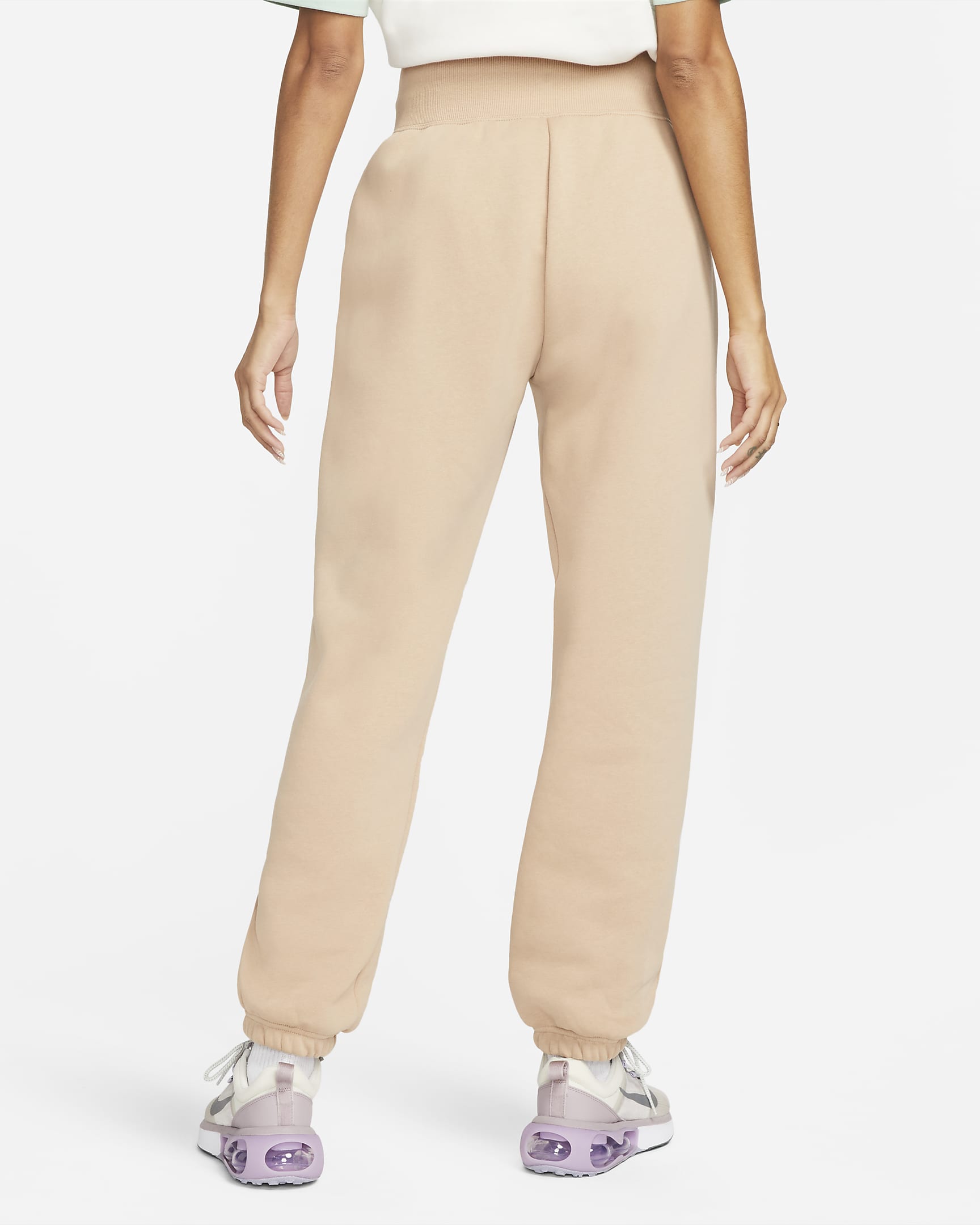 Nike Sportswear Phoenix Fleece Women's High-Waisted Oversized Tracksuit Bottoms - Hemp/Sail