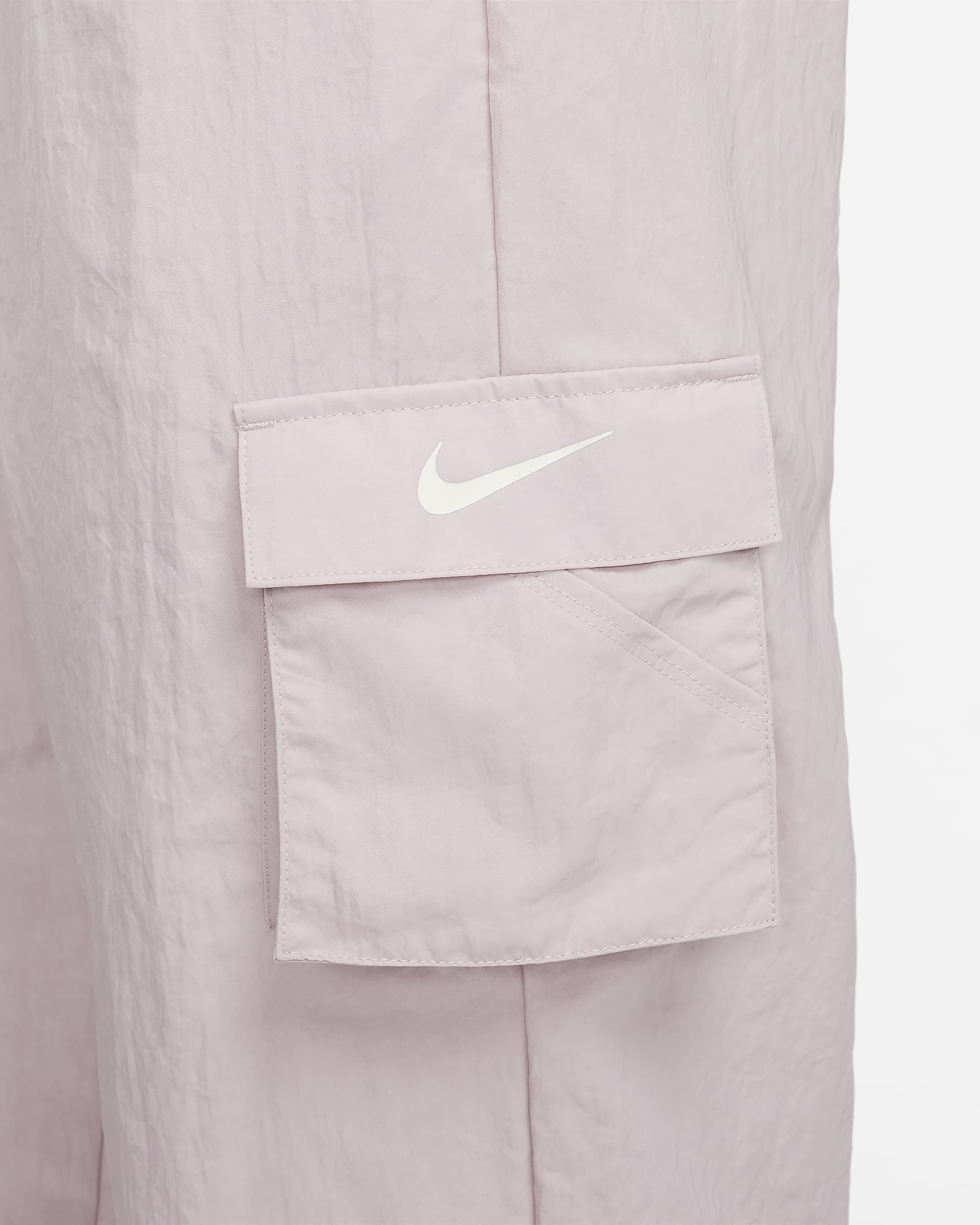 Nike Sportswear Essential Women's High-Rise Woven Cargo Trousers - Platinum Violet/Sail