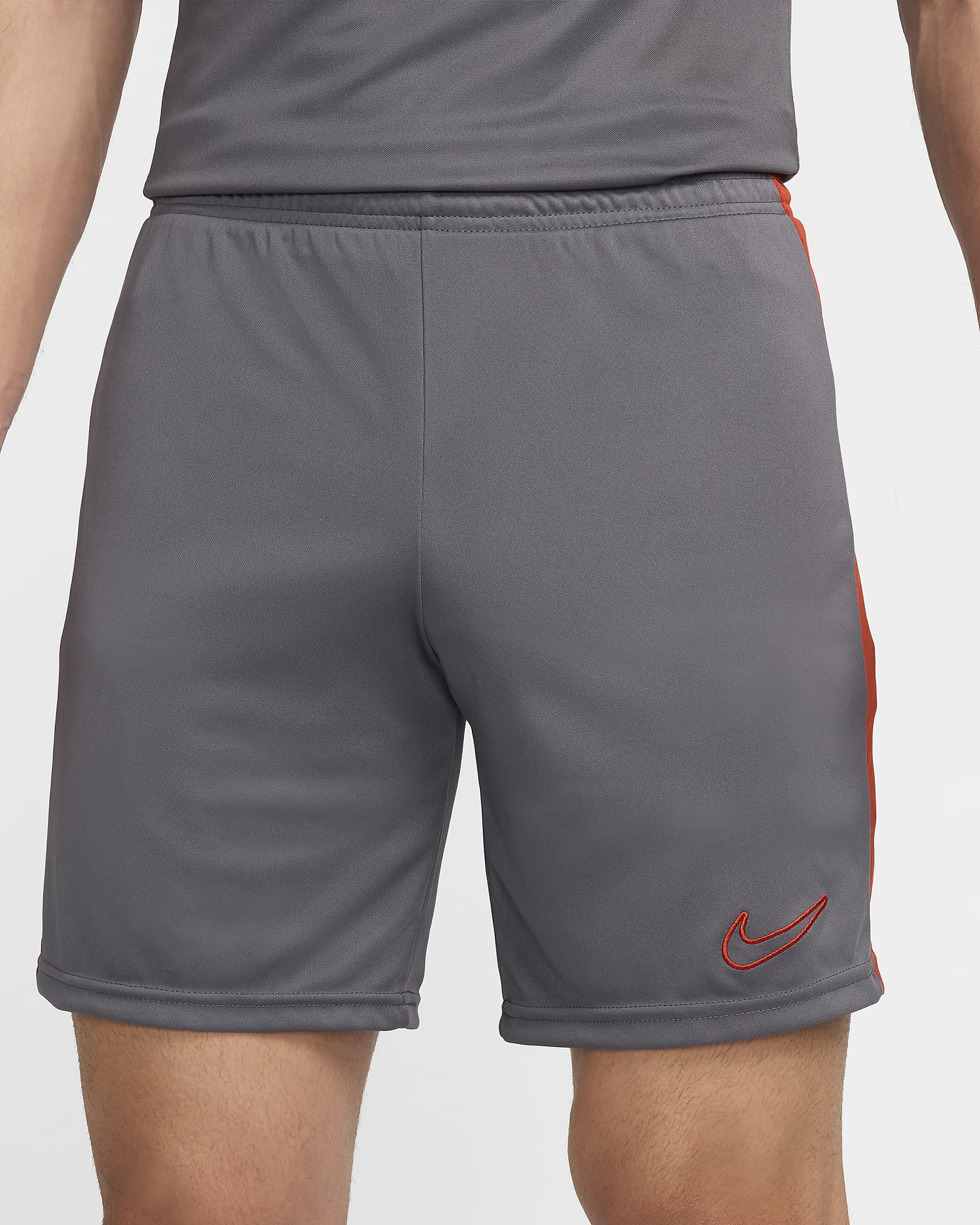 Shorts de fútbol Dri-FIT para hombre Nike Dri-FIT Academy - Gris hierro/Rojo dragón/Rojo dragón