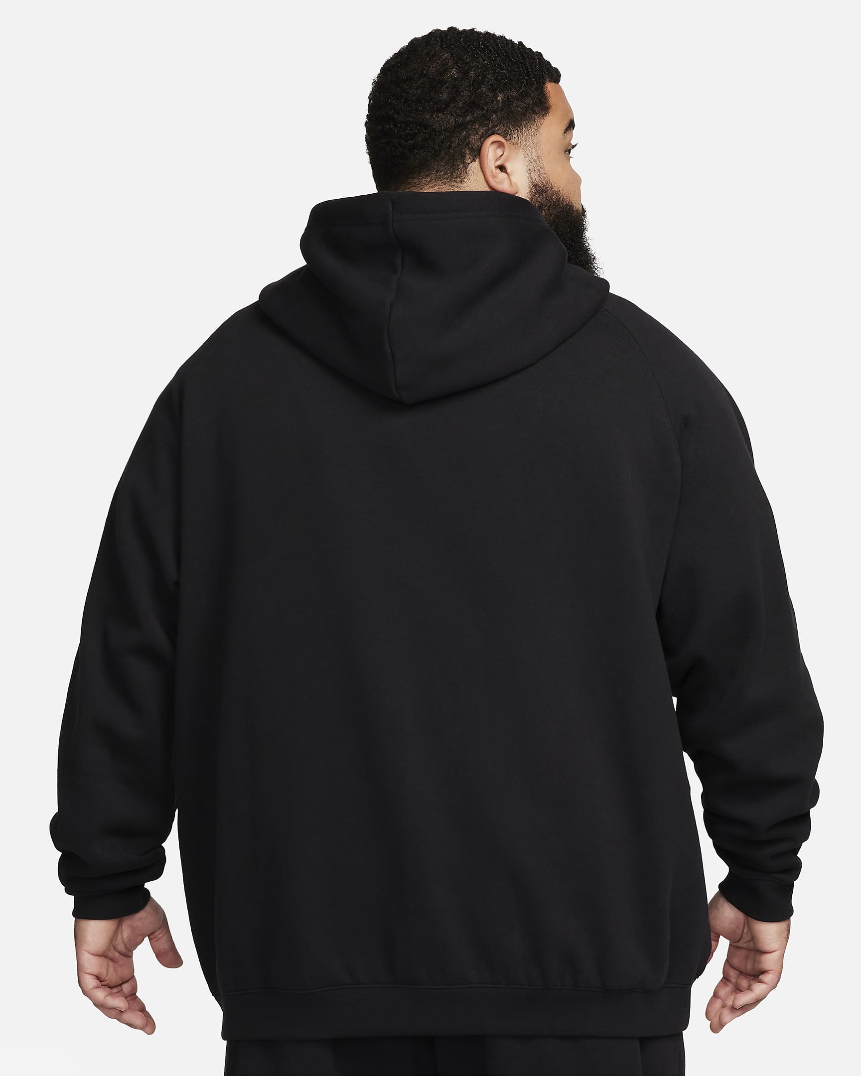 Sudadera con gorro sin cierre de tejido Fleece para hombre LeBron - Negro/Fantasma