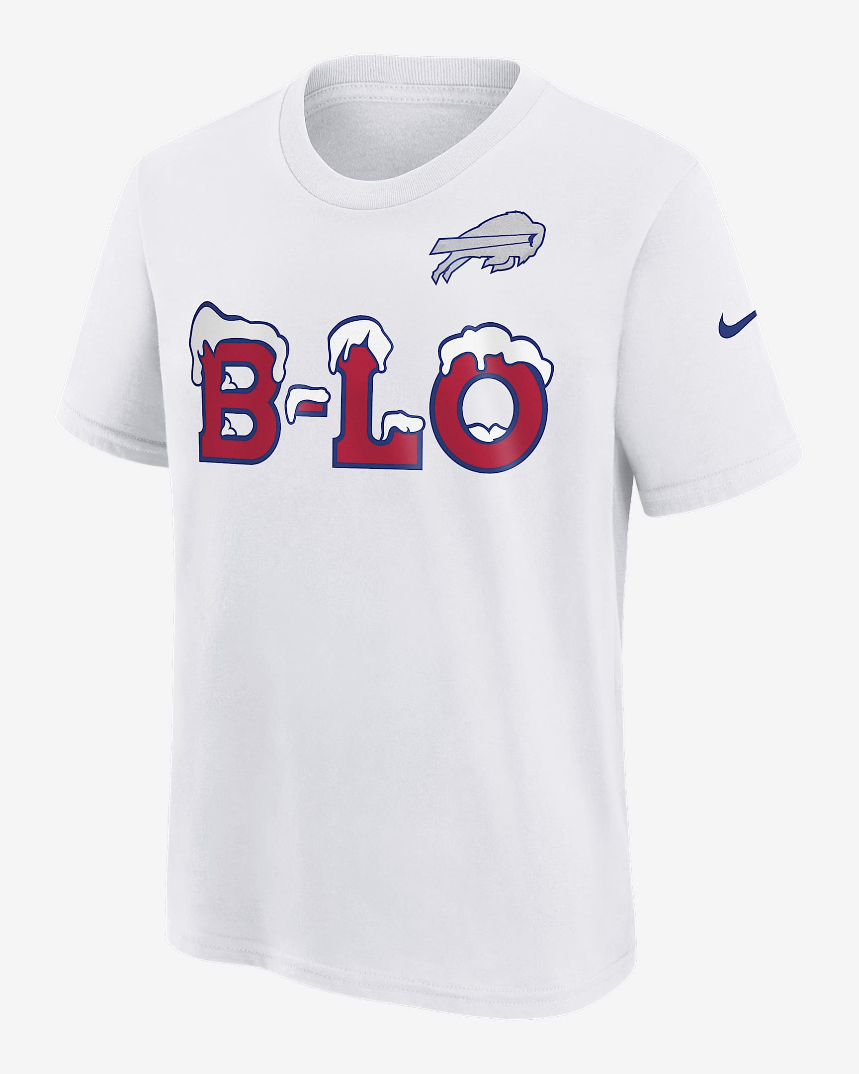 Playera Nike de la NFL para niños talla grande Buffalo Bills Rivalry - Blanco