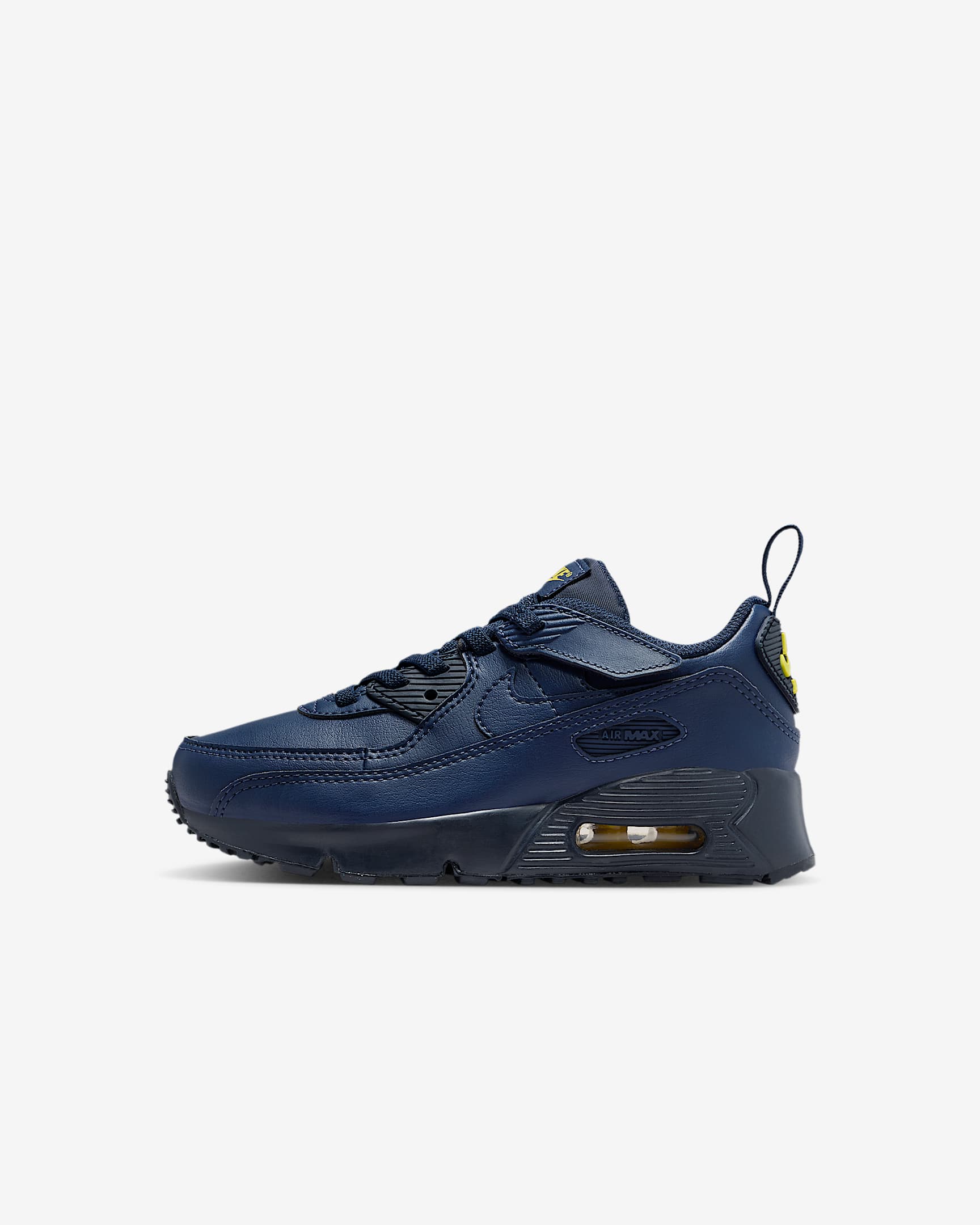 Nike Air Max 90 EasyOn Younger Kids' Shoes - Obsidian/Lightning/Obsidian