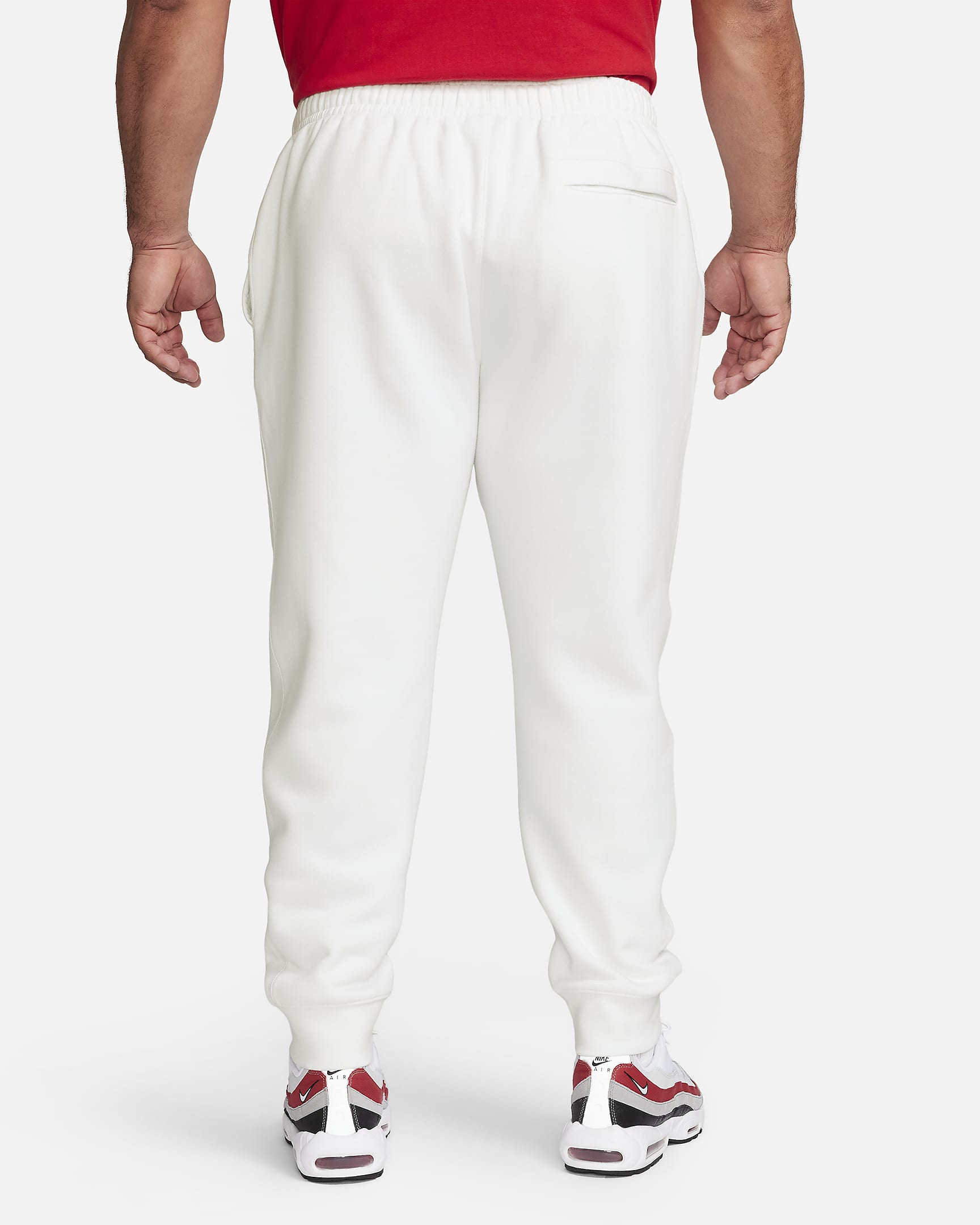 Pantaloni jogger Nike Sportswear Club Fleece - Bianco/Bianco/Nero