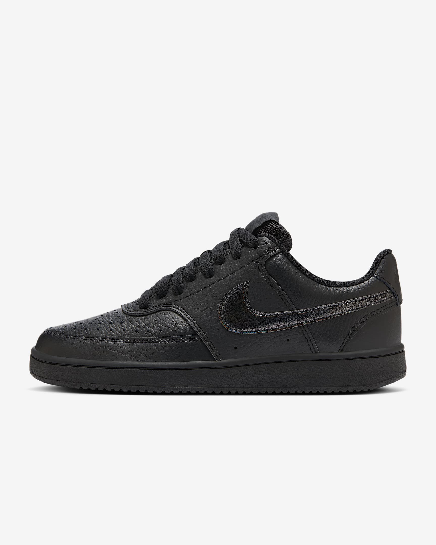 Nike Court Vision Low-sko til kvinder - sort/sort