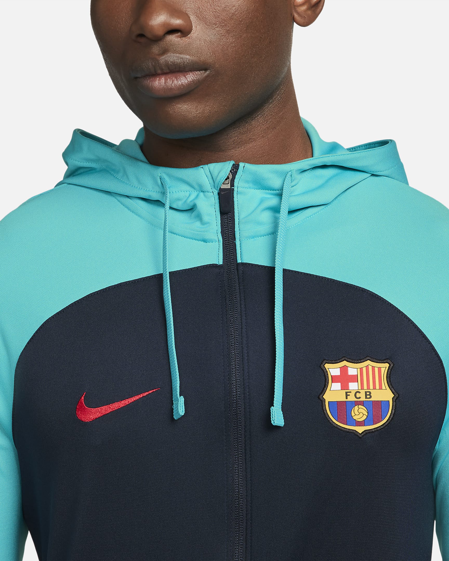 F.C. Barcelona Strike Men's Nike Dri-FIT Knit Football Tracksuit. Nike RO