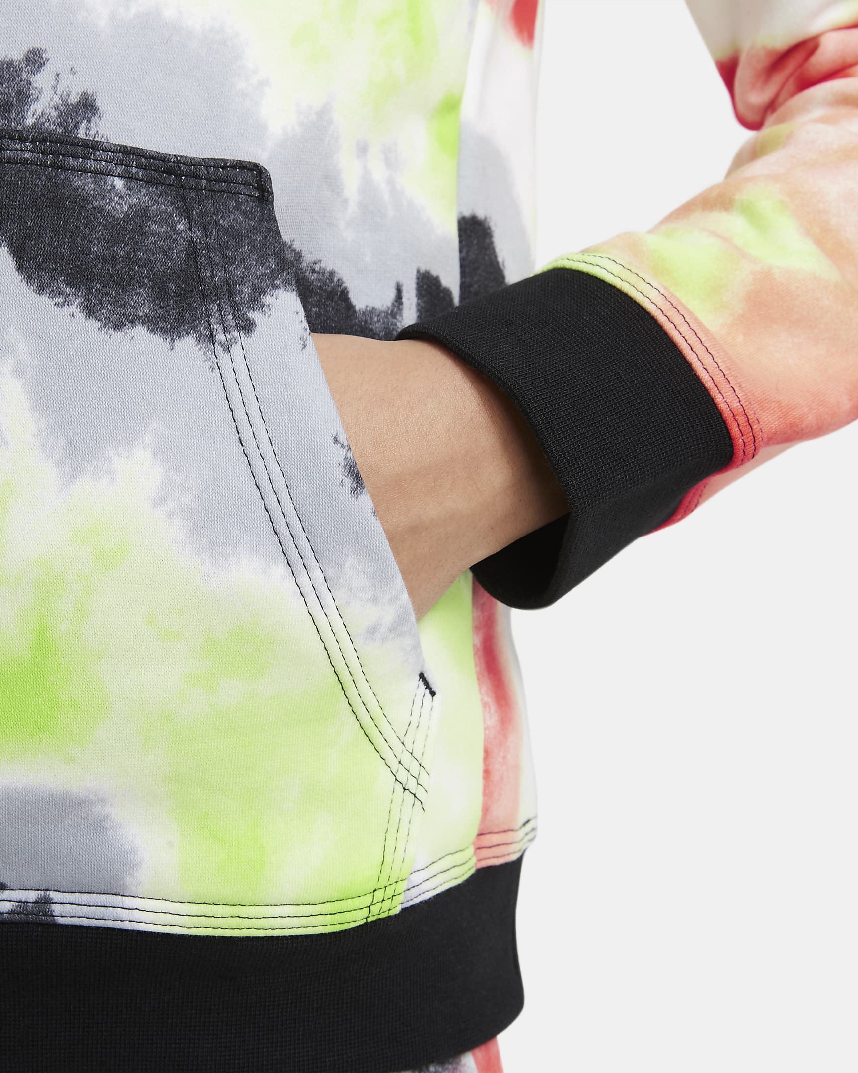 Nike Sportswear Club Big Kids' Tie-Dye Pullover Hoodie. Nike.com