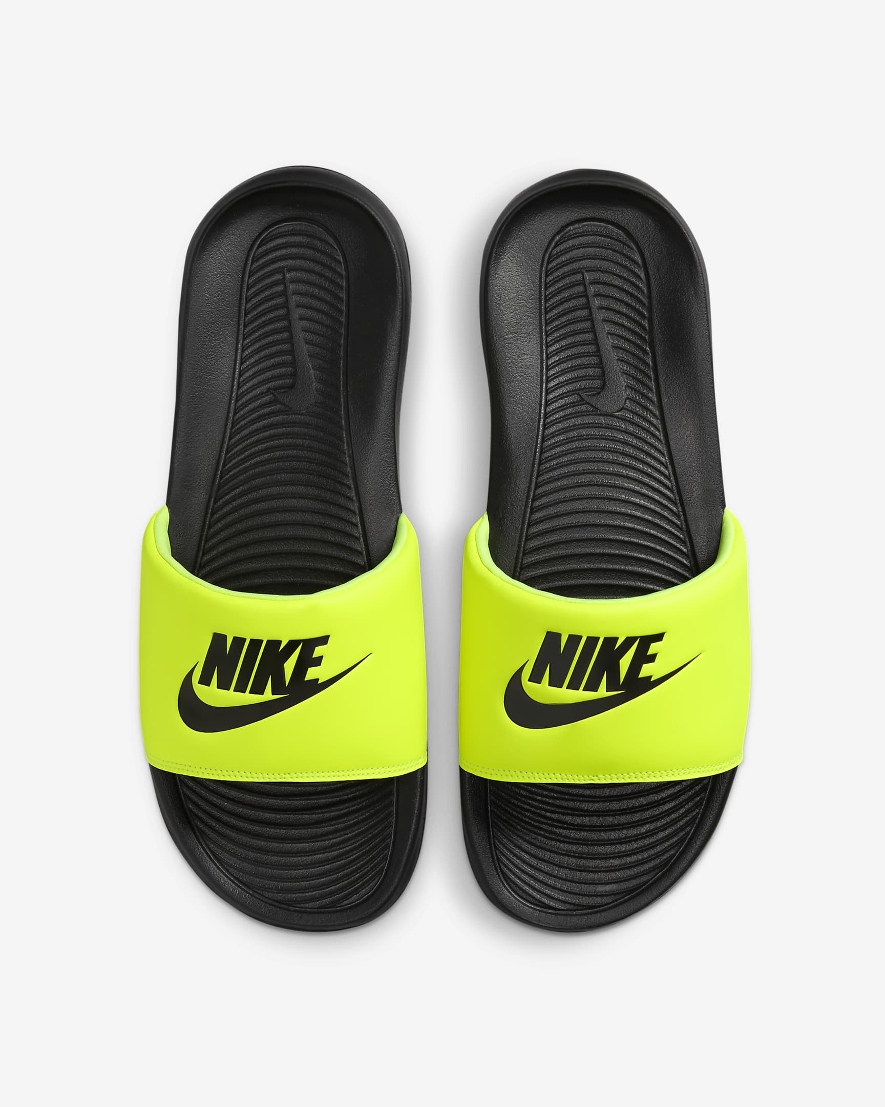 Nike Victori One Men's Slides - Black/Volt/Black