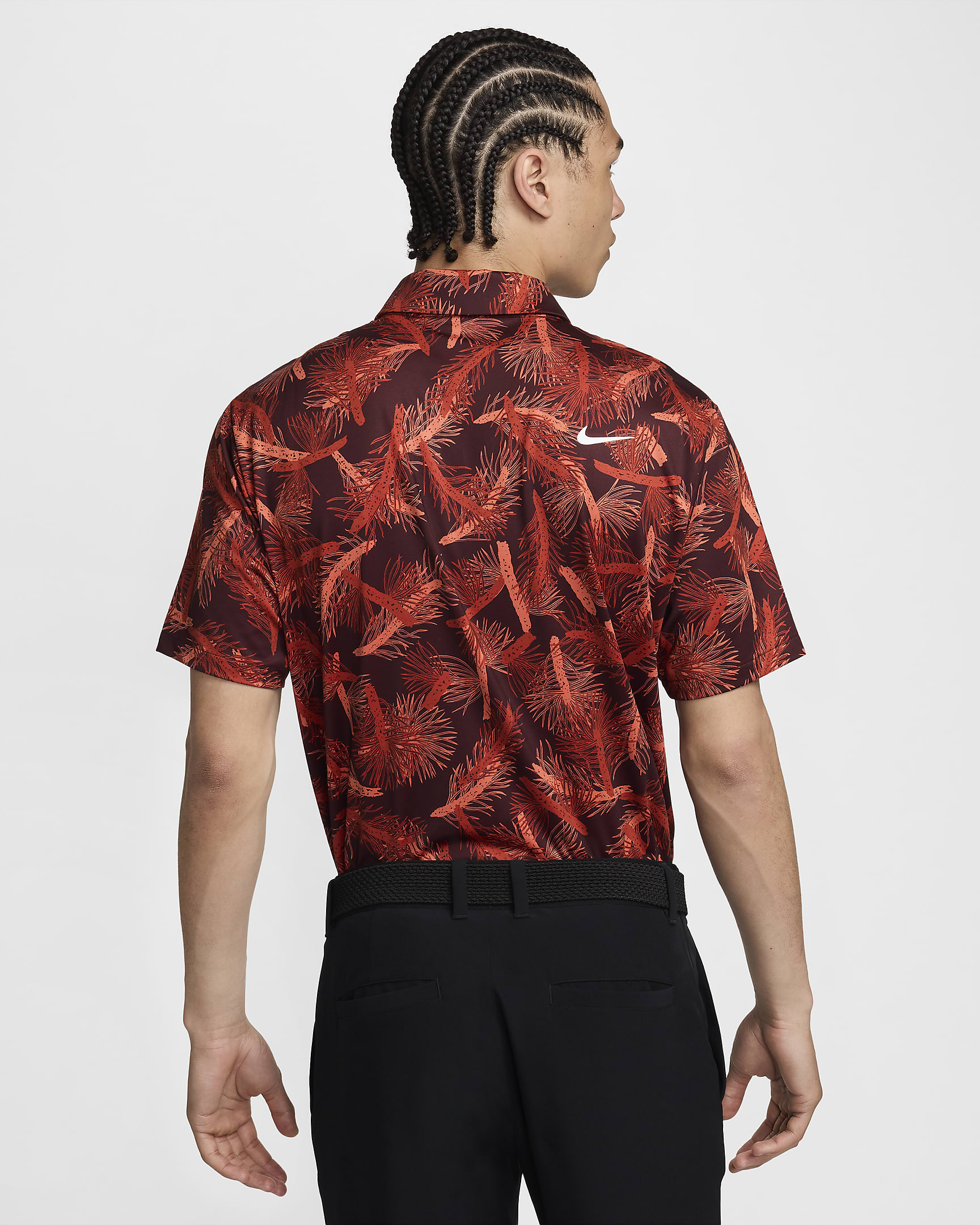 Nike Tour Men's Dri-FIT Golf Polo - Dragon Red/White