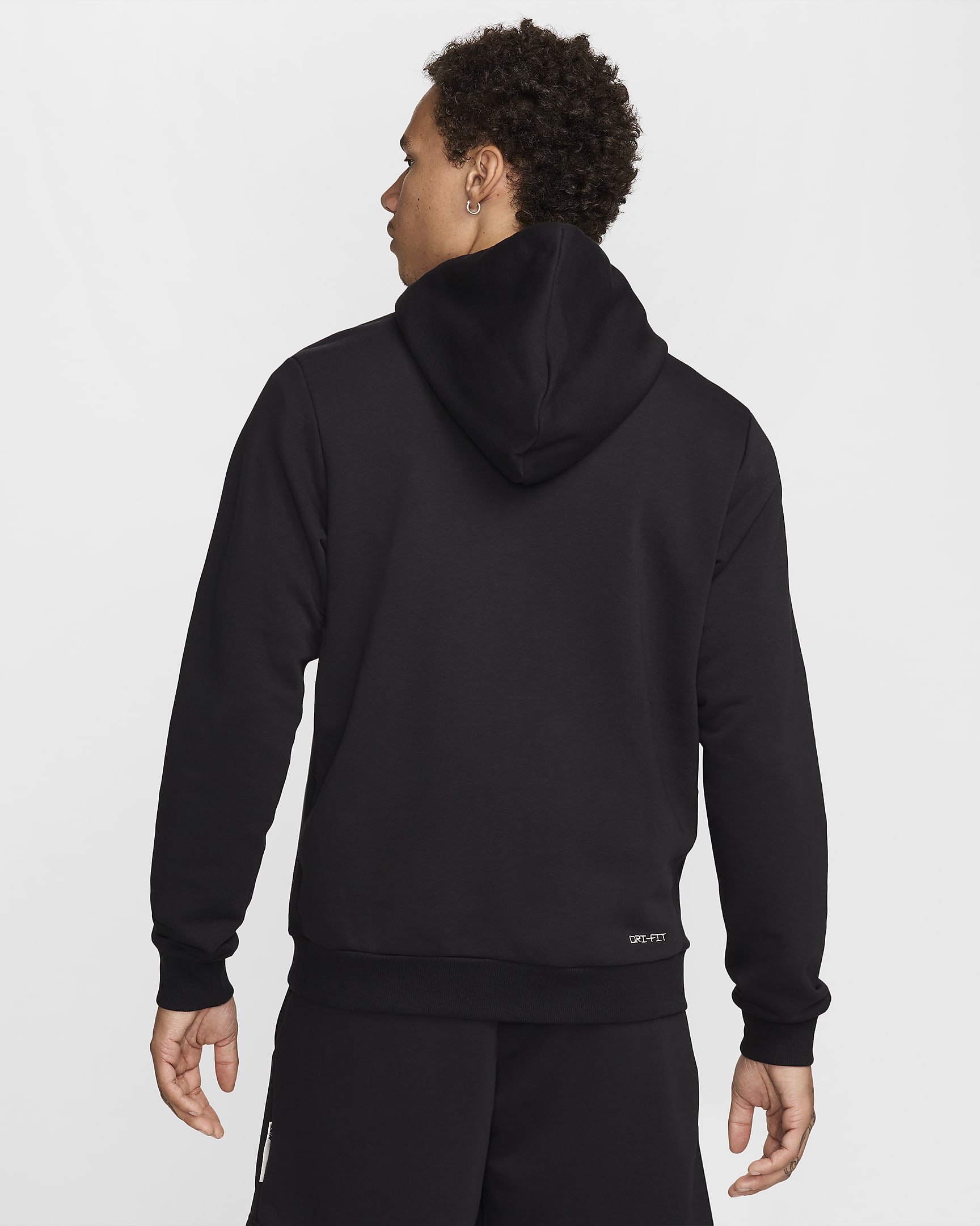 Nike Standard Issue Men's Dri-FIT Pullover Basketball Hoodie - Black/Pale Ivory