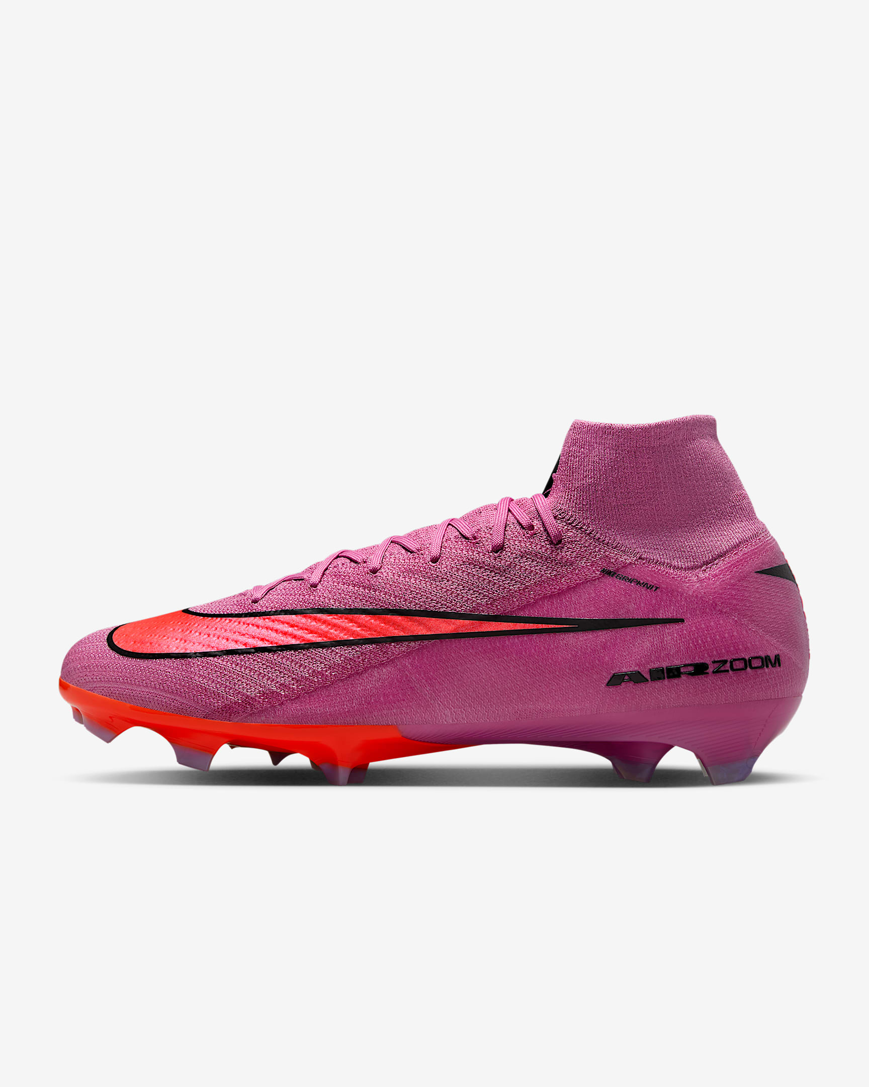 Nike Mercurial Superfly 10 Elite Firm-Ground High-Top Football Boot - Magic Flamingo/Total Crimson/Black