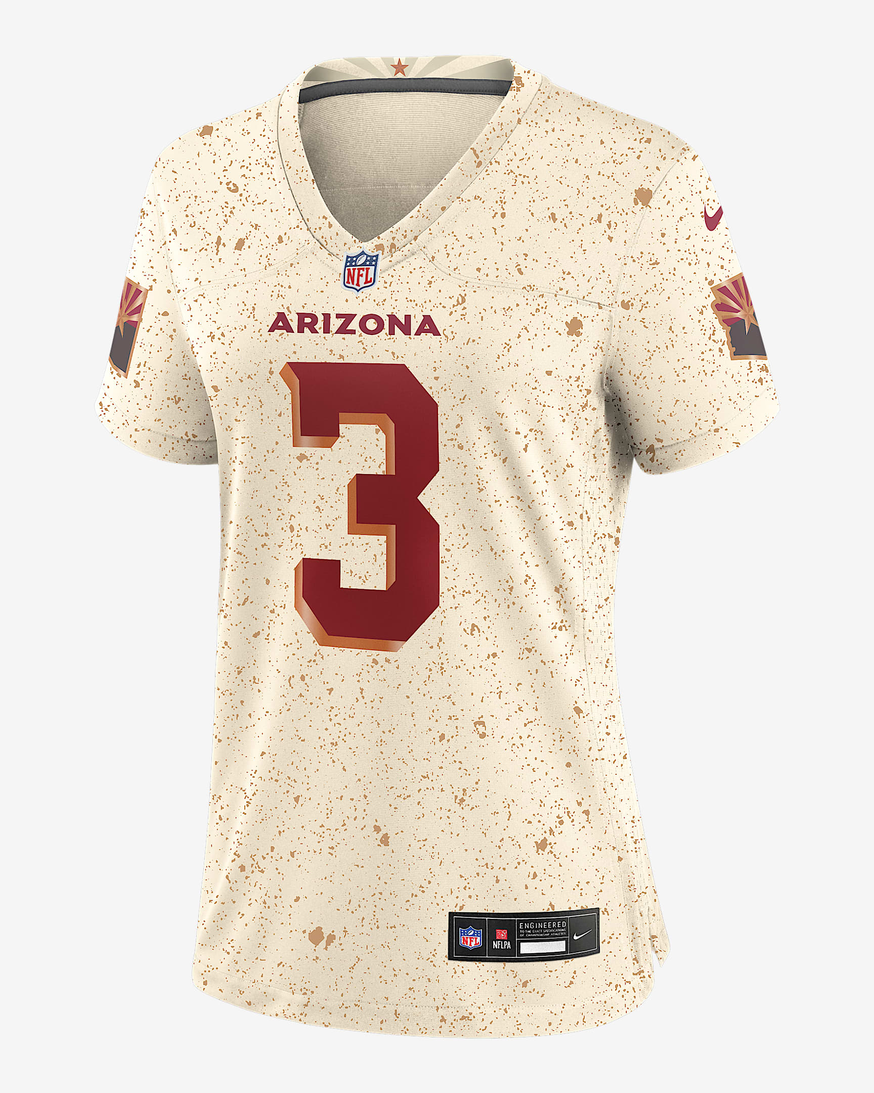 Budda Baker Arizona Cardinals Rivalries Collection Women’s Nike NFL Game Jersey - Natural