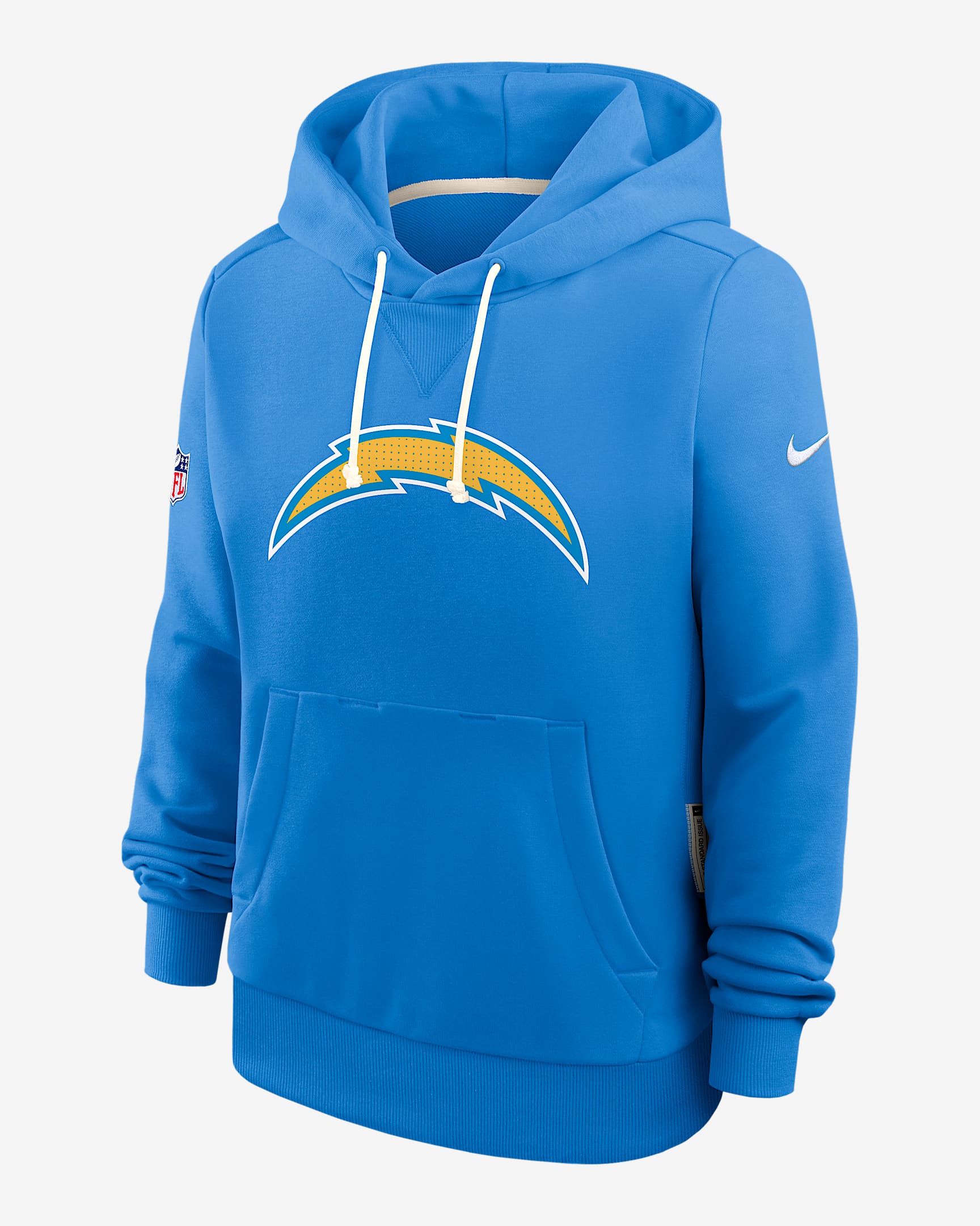 Los Angeles Chargers Sideline Women's Nike Dri-FIT NFL Pullover Hoodie - Blue