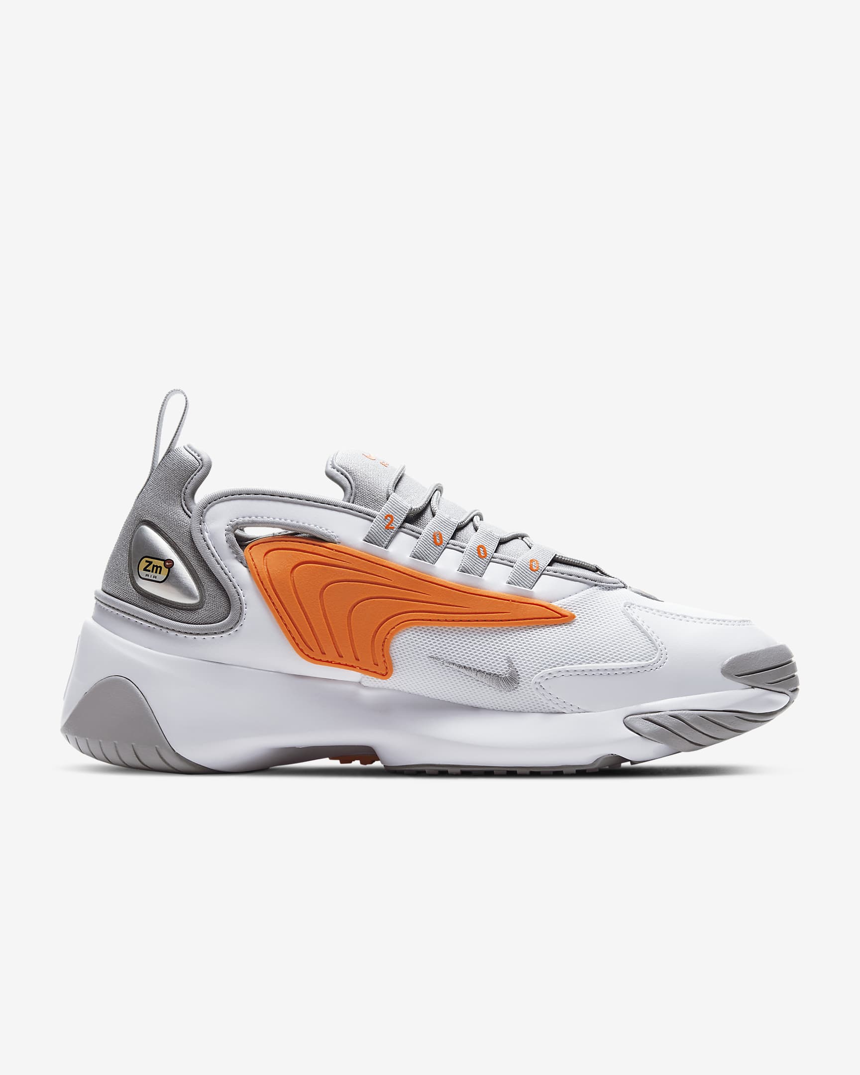 Nike Zoom 2K Men's Shoe - White/Total Orange/Light Smoke Grey