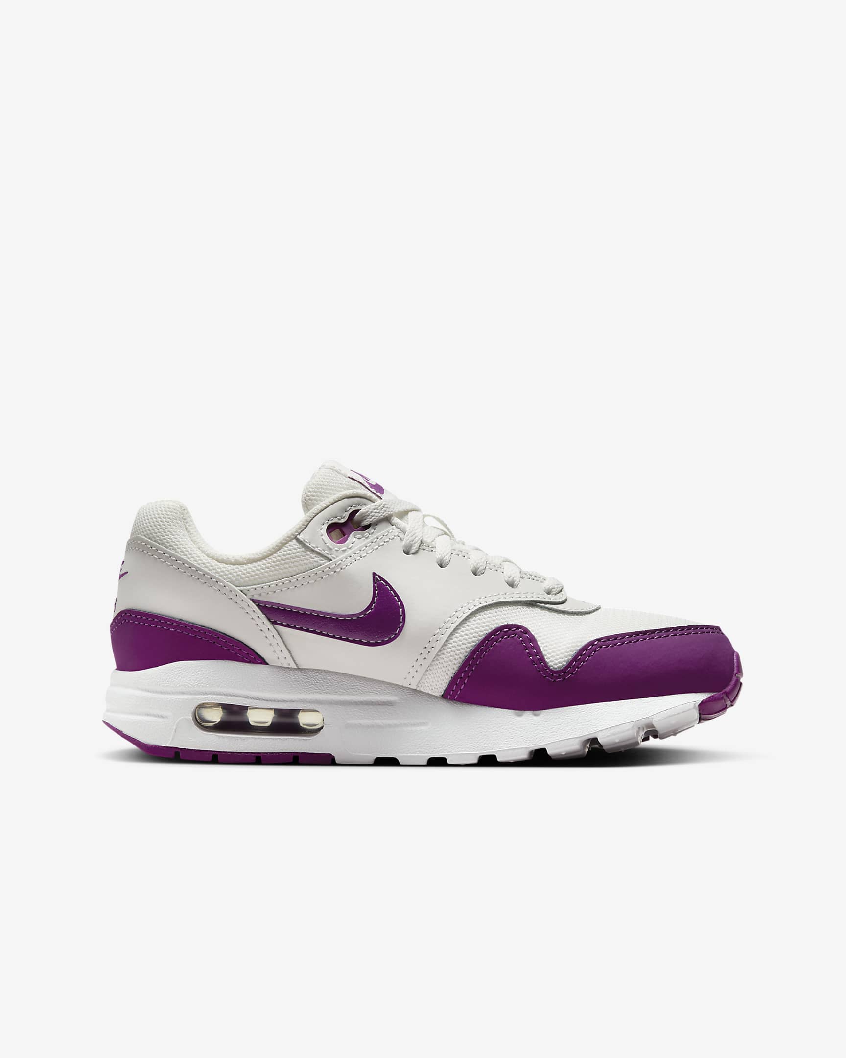 Air Max 1 Older Kids' Shoes - Summit White/White/Viotech