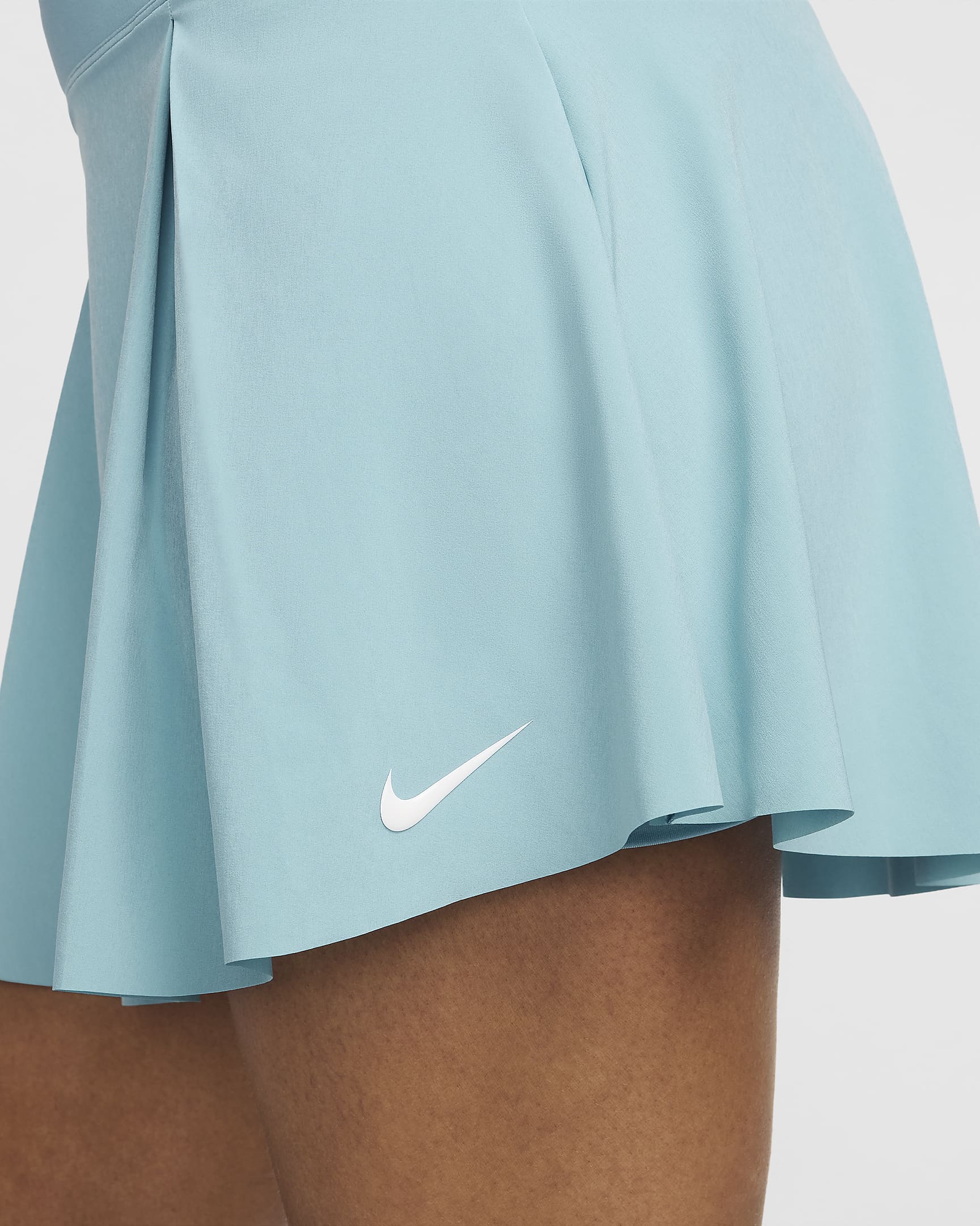 Nike Dri-FIT Advantage Women's Tennis Skirt - Denim Turquoise/White