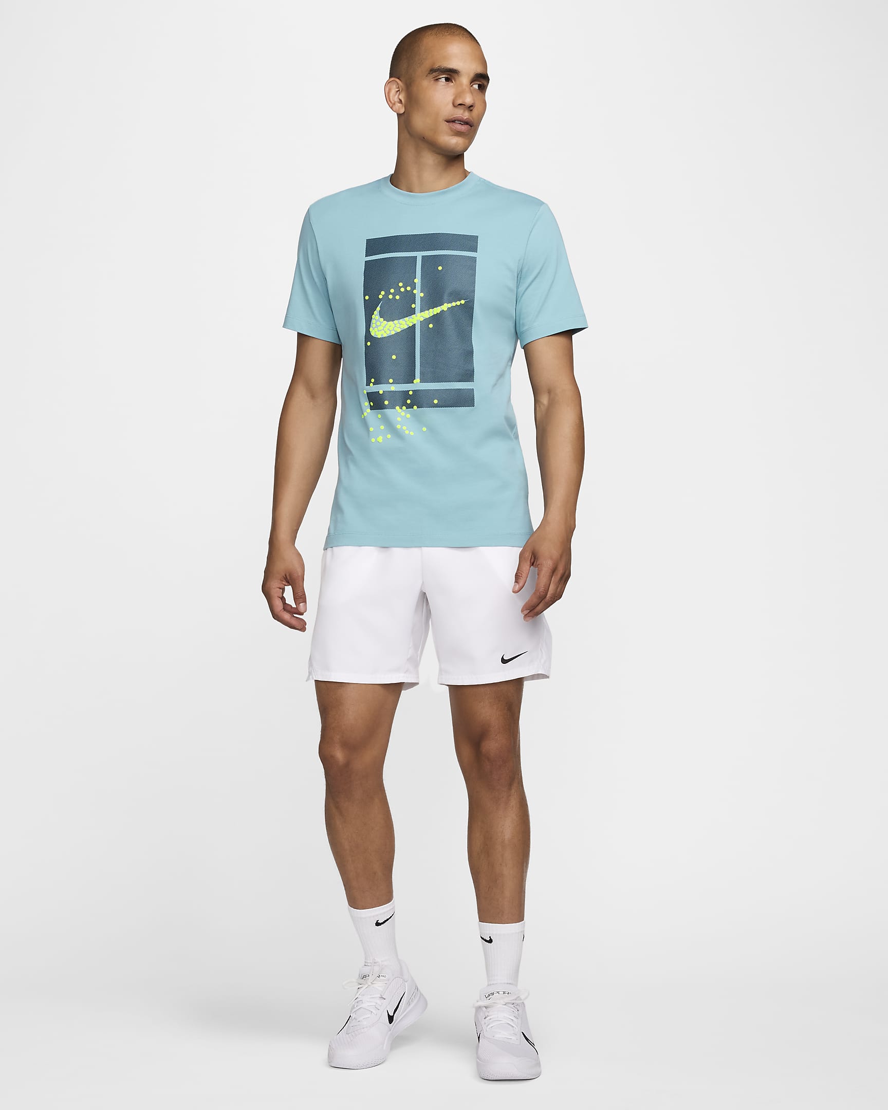 Playera de tenis para hombre NikeCourt - Denim turquesa