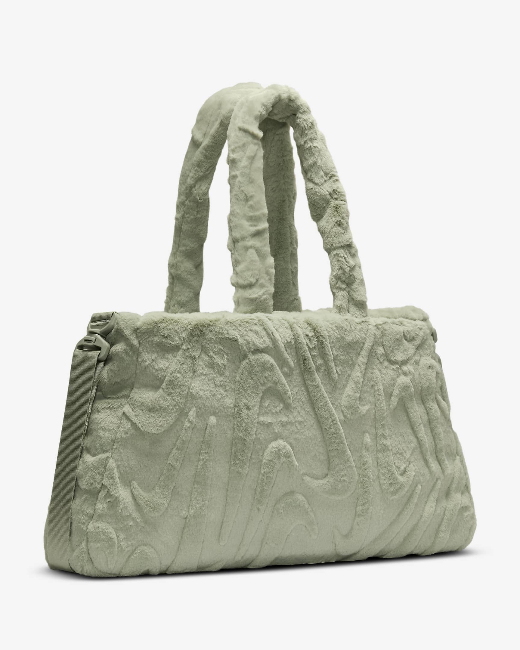 Nike Sportswear Faux Fur Tote (10L) - Jade Horizon/Jade Horizon/Metallic Silver