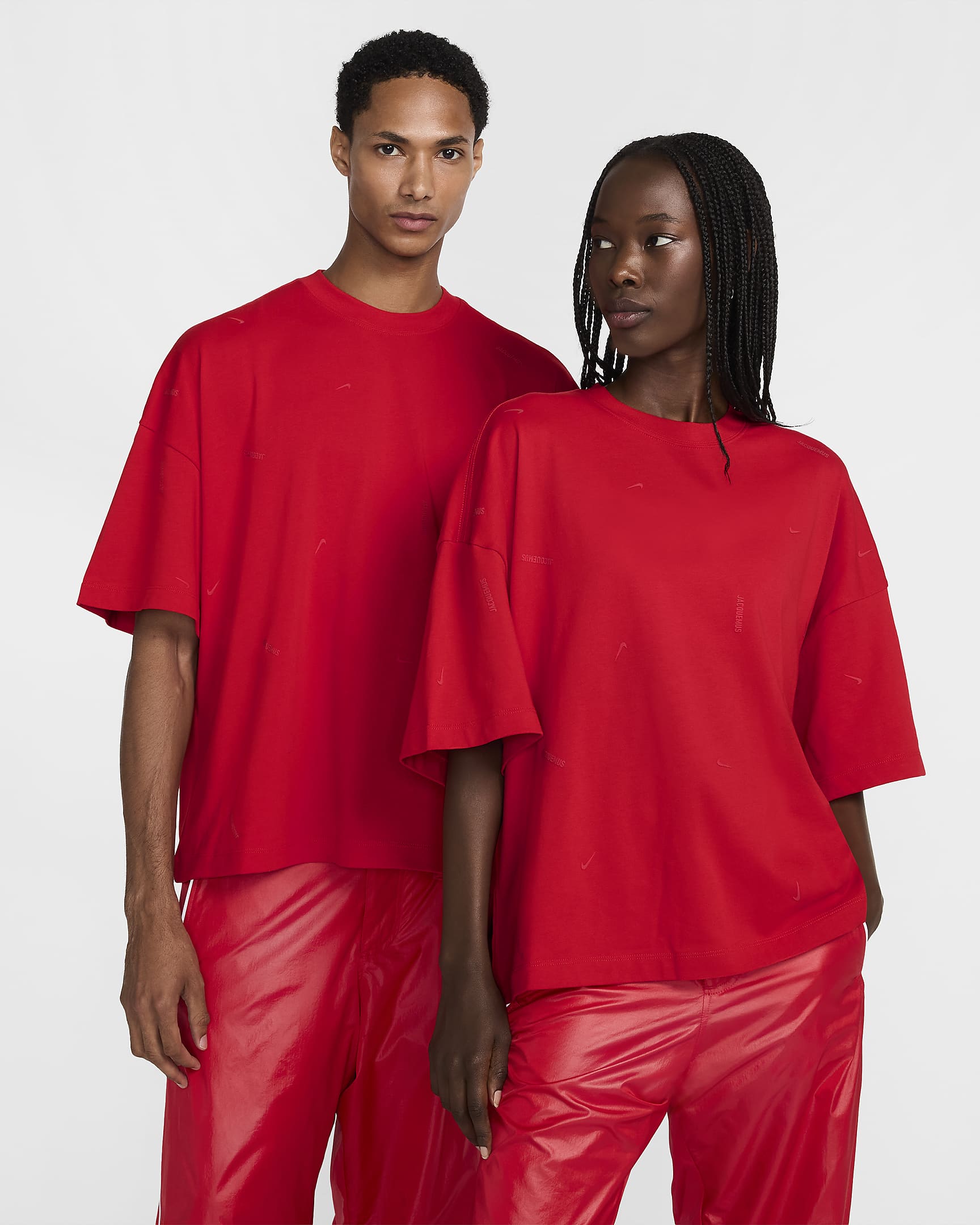 Nike x Jacquemus rövid ujjú póló - University Red