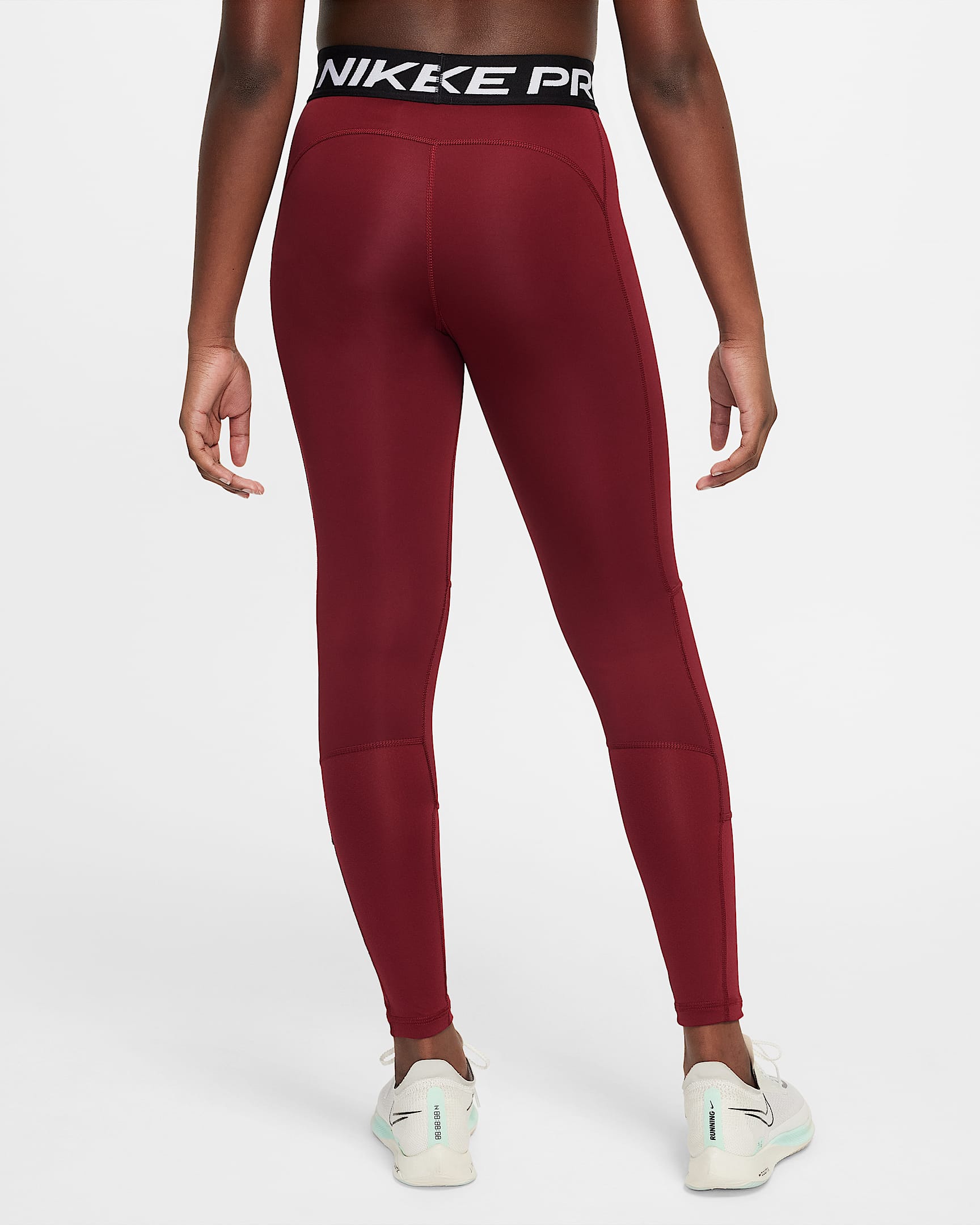 Nike Pro Dri-FIT Older Kids' (Girls') Leggings - Team Red/Black/White