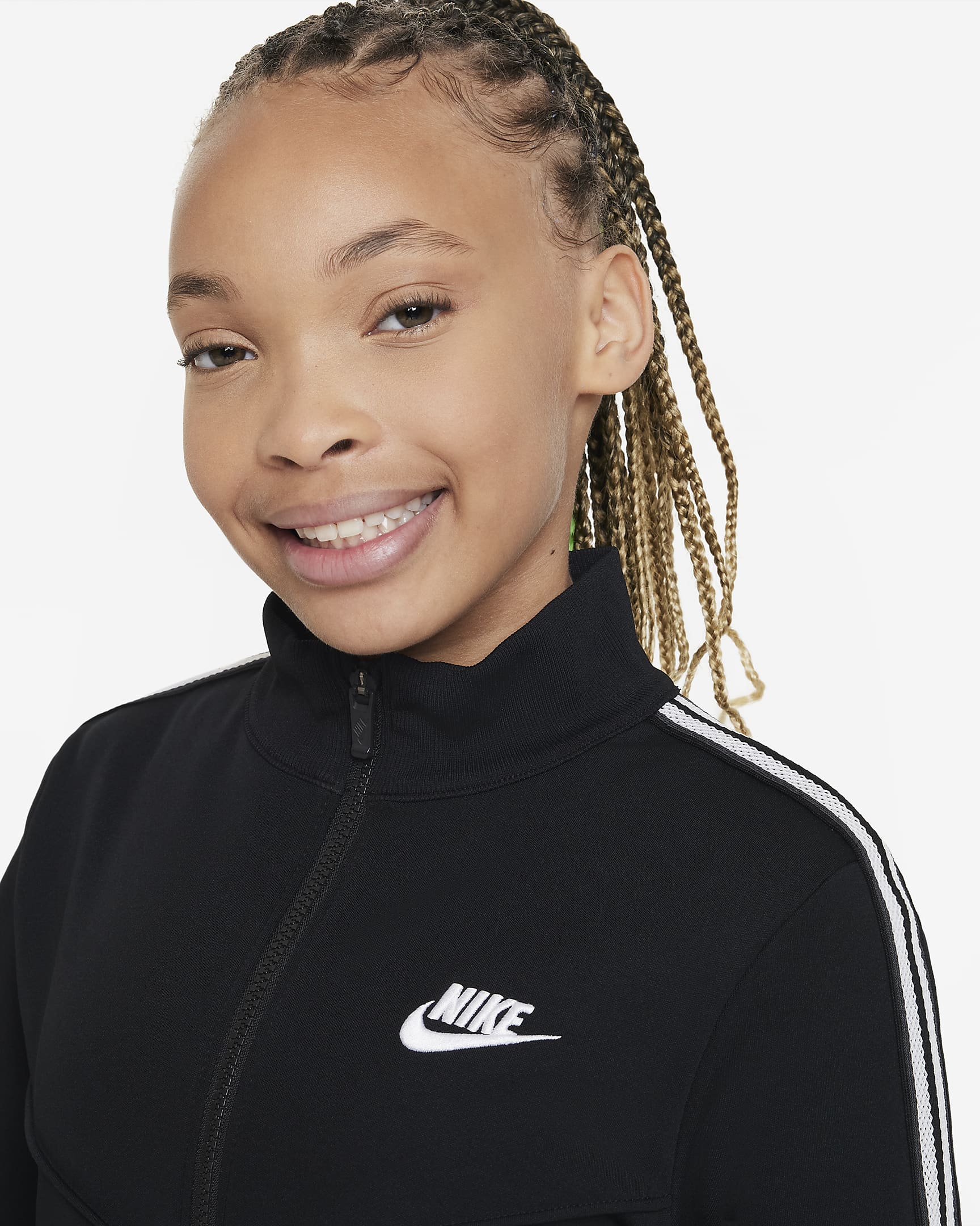 Nike Sportswear Older Kids' Tracksuit - Black/White