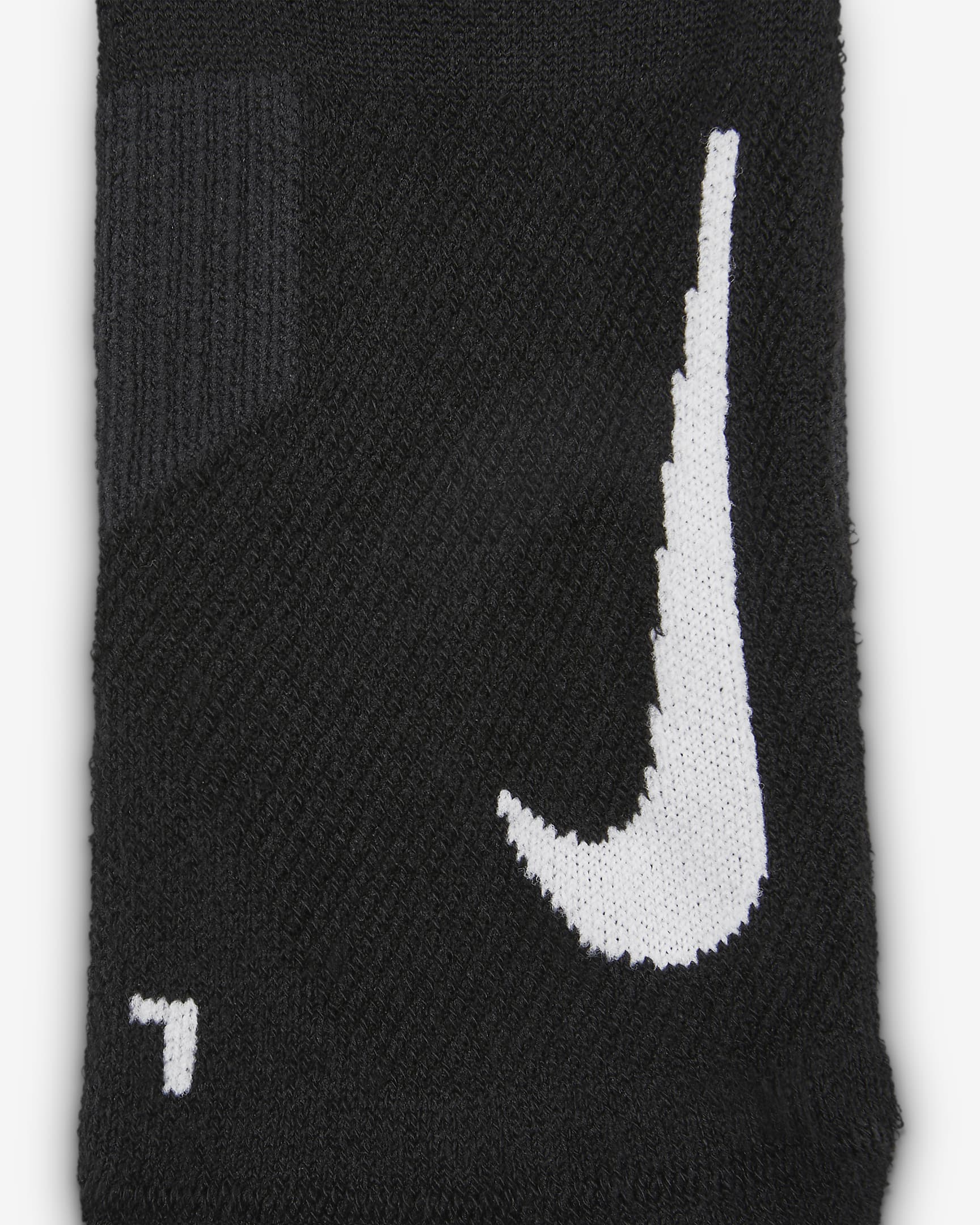 Nike Multiplier Running No-Show Socks (2 Pairs) - Black/White