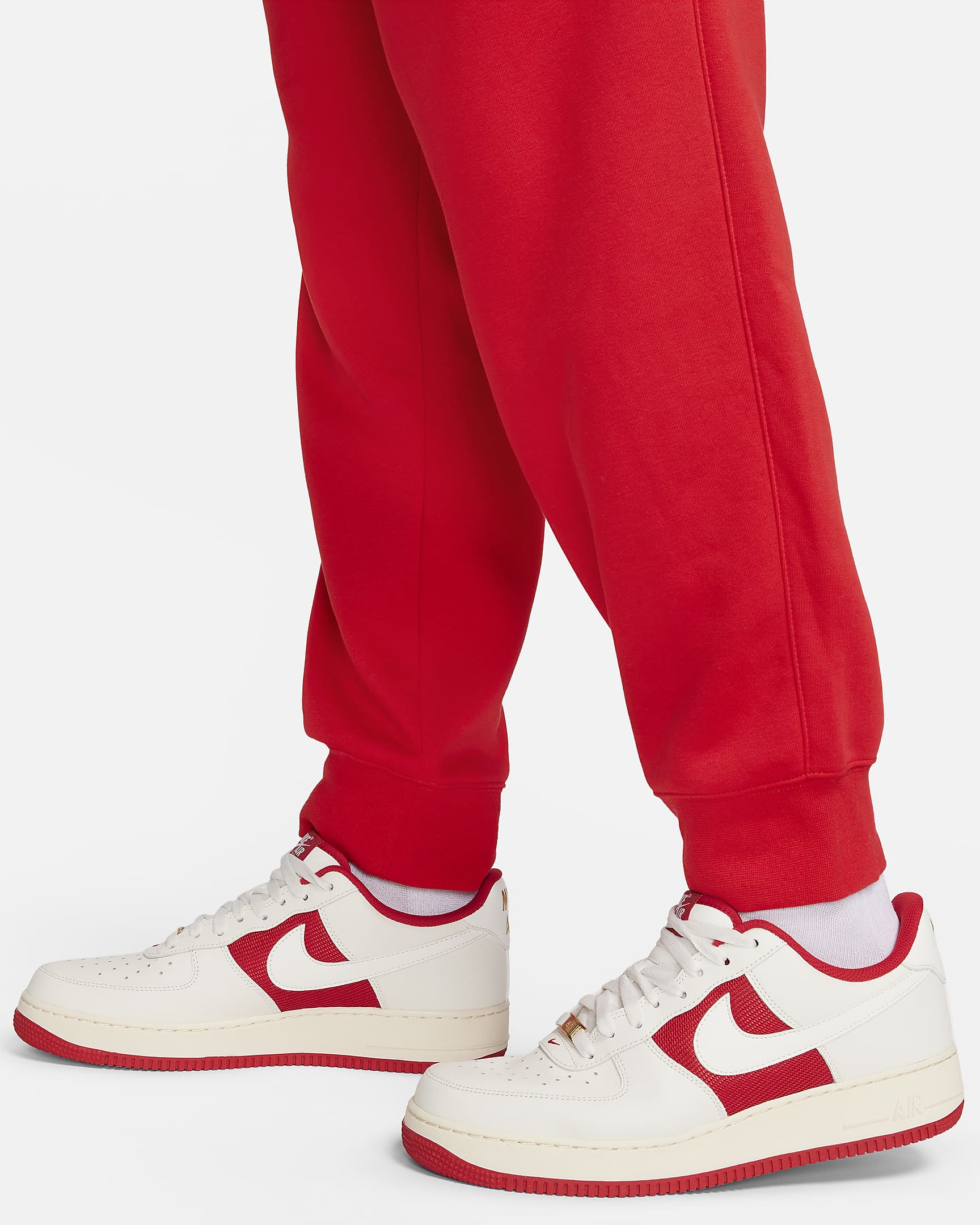 Nike Sportswear Club Fleece szabadidőnadrág - University Red/University Red/Fehér