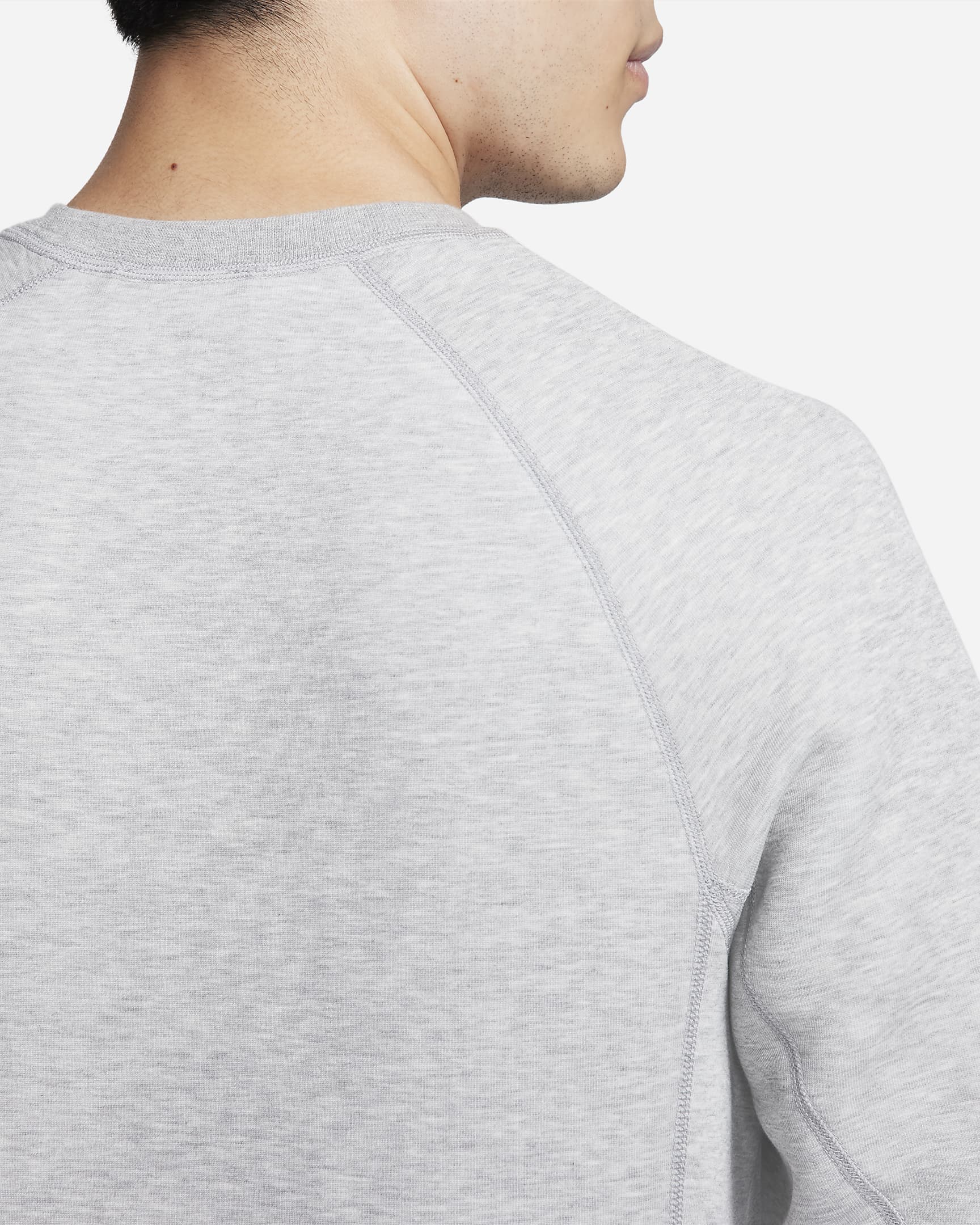 Nike Sportswear Tech Fleece Men's Crew - Dark Grey Heather/Black