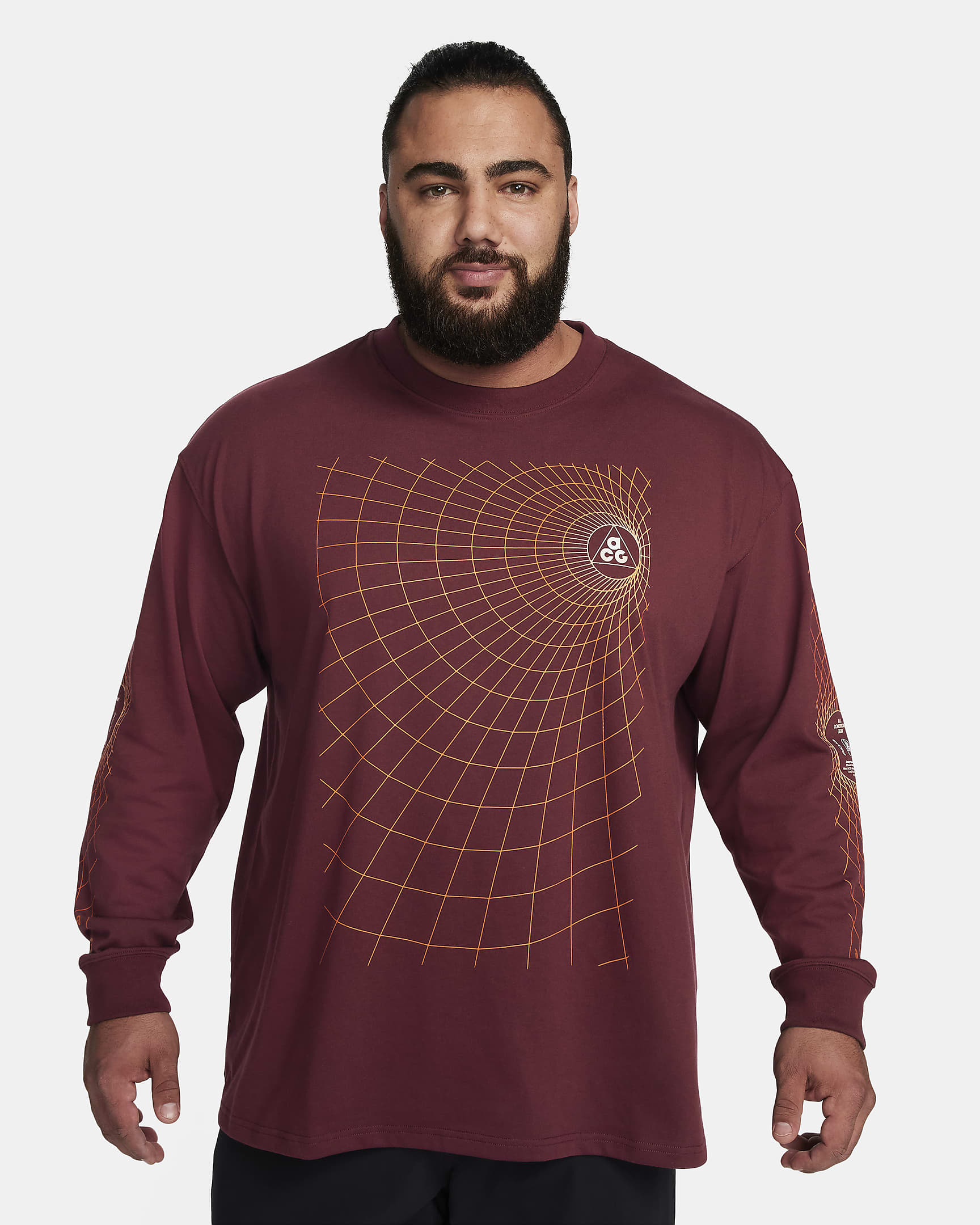 Nike ACG "Manhole" Men's Long-Sleeve T-Shirt - Night Maroon