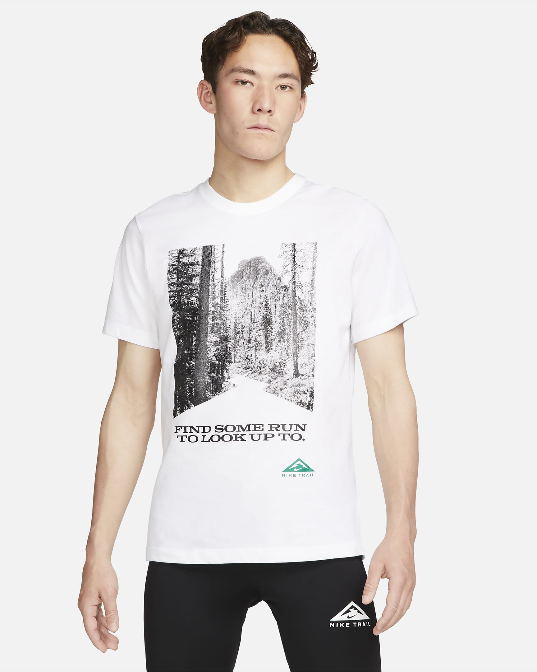 ナイキ Dri-FIT トレイル ランニング Tシャツ - ホワイト