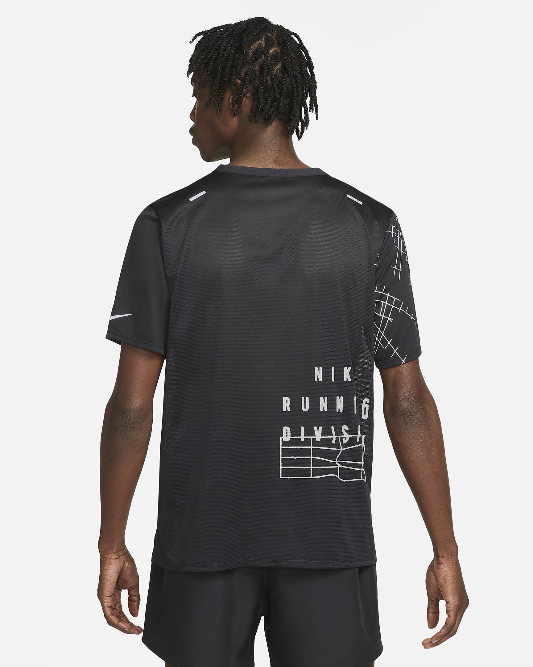 Nike Dri Fit Run Division Rise 365 Mens Flash Short Sleeve Running Top Nike Se 3355