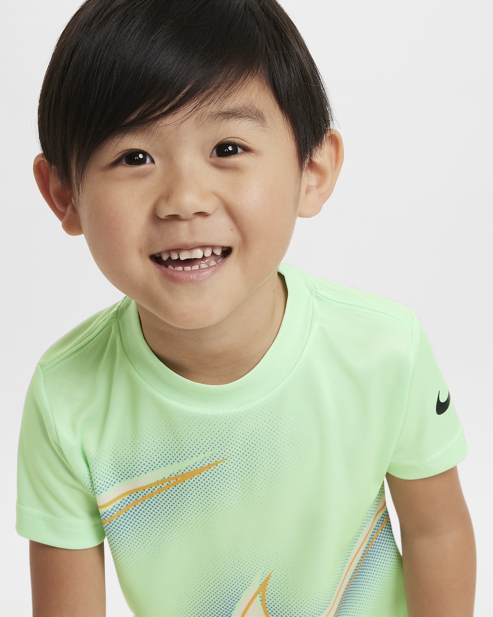 Nike Dri-FIT Toddler Stacked Up Swoosh T-Shirt - Vapor Green