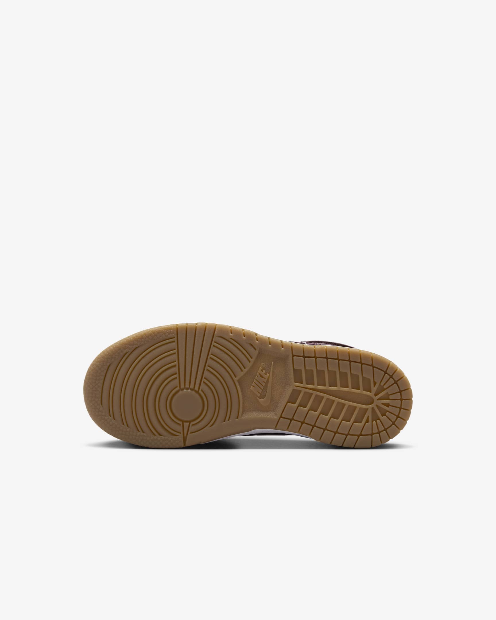 Skor Nike Dunk Low för barn - Vit/Gum Light Brown/Burgundy Crush