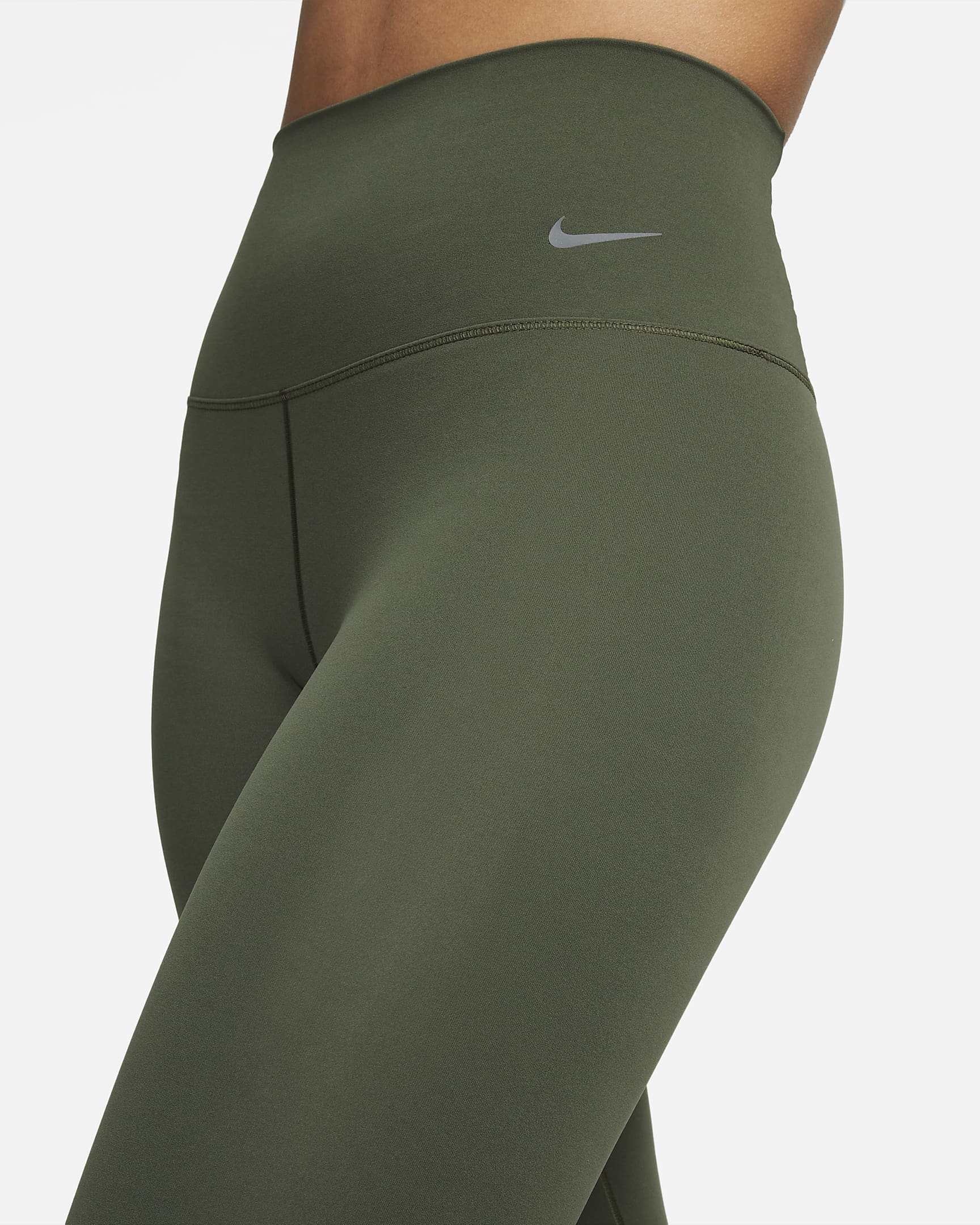 Nike Zenvy Leggings de cintura alta, subjecció lleugera i longitud completa - Dona - Cargo Khaki/Negre