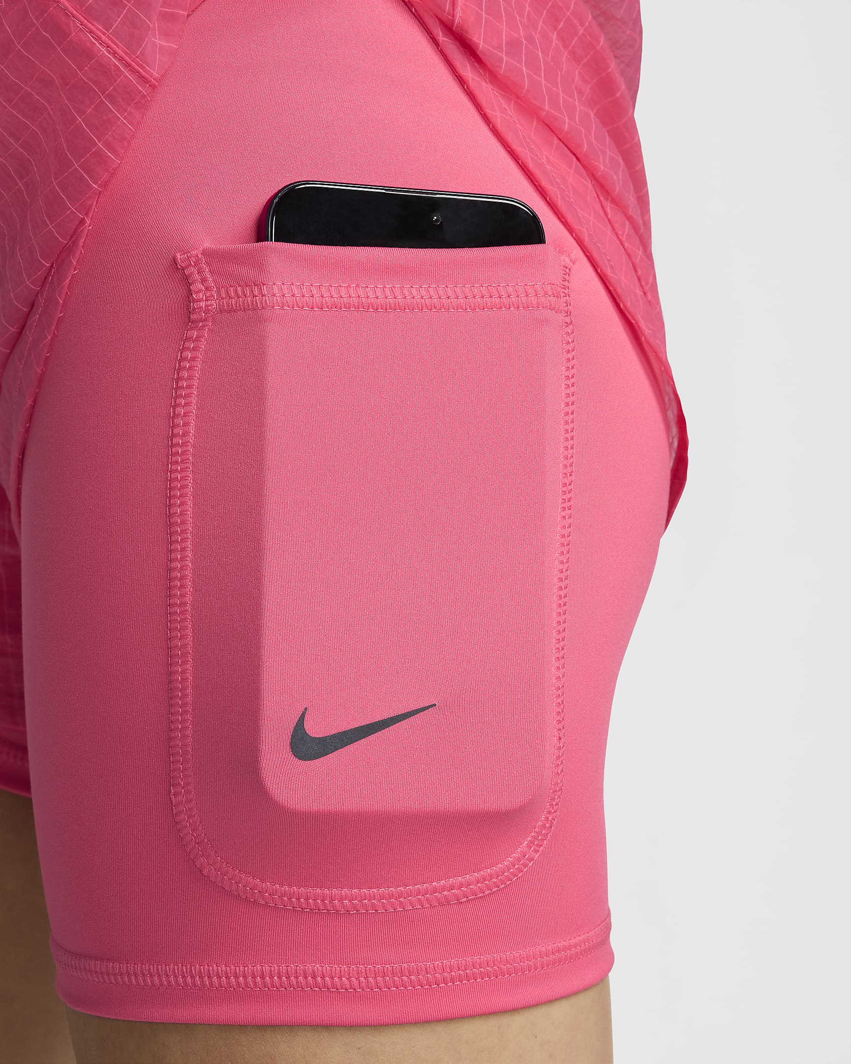 Nike Running Division Women's Dri-FIT Mid-Rise 7.5cm (approx.) 2-in-1 Running Shorts - Aster Pink/Aster Pink